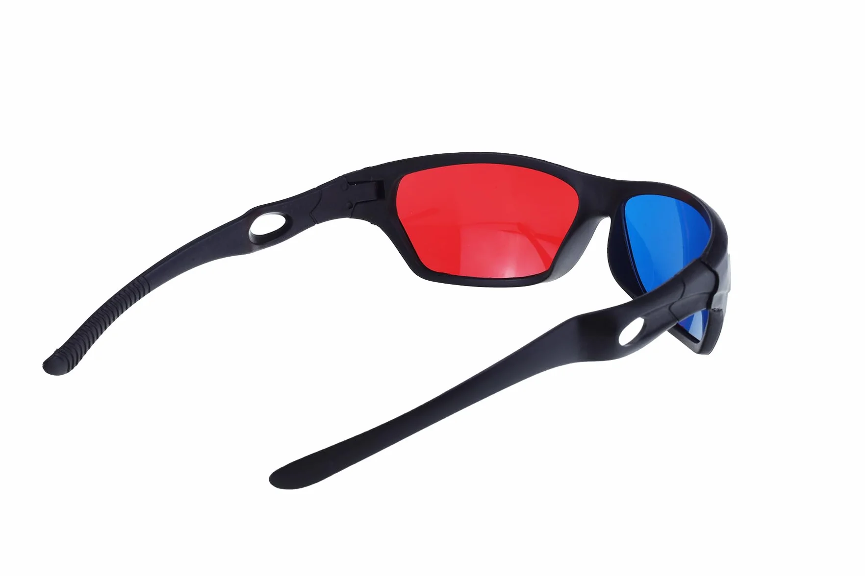2x Czerwone i Niebiesko-zielone Okulary 3D Pasujące do Okularów Korekcyjnych na Filmy 3D, Gry i TV (1x Na Klips, 1x w Stylu Anaglifu)