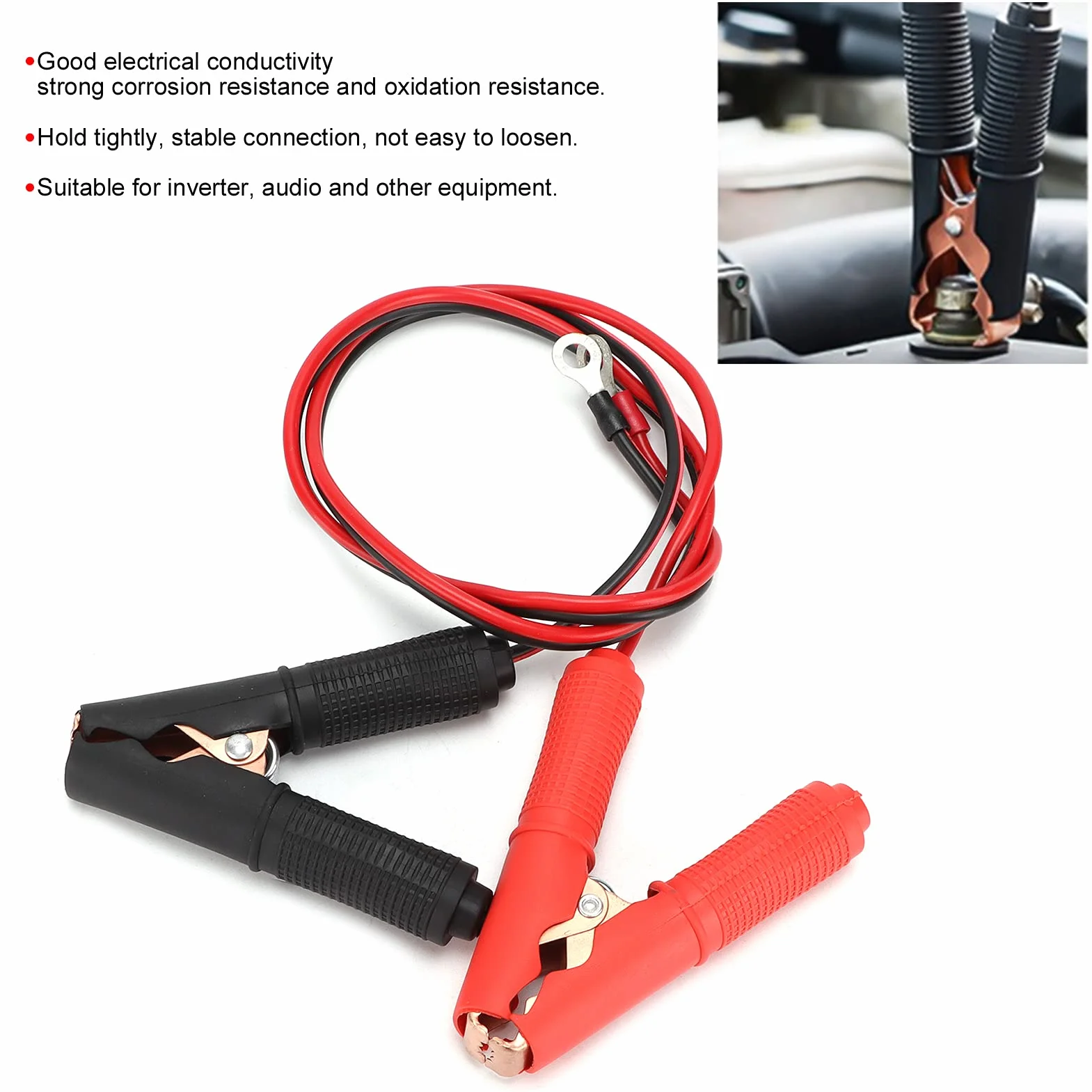 Kabel zaciskowy do akumulatora samochodowego 30A 12-24V mostkujący