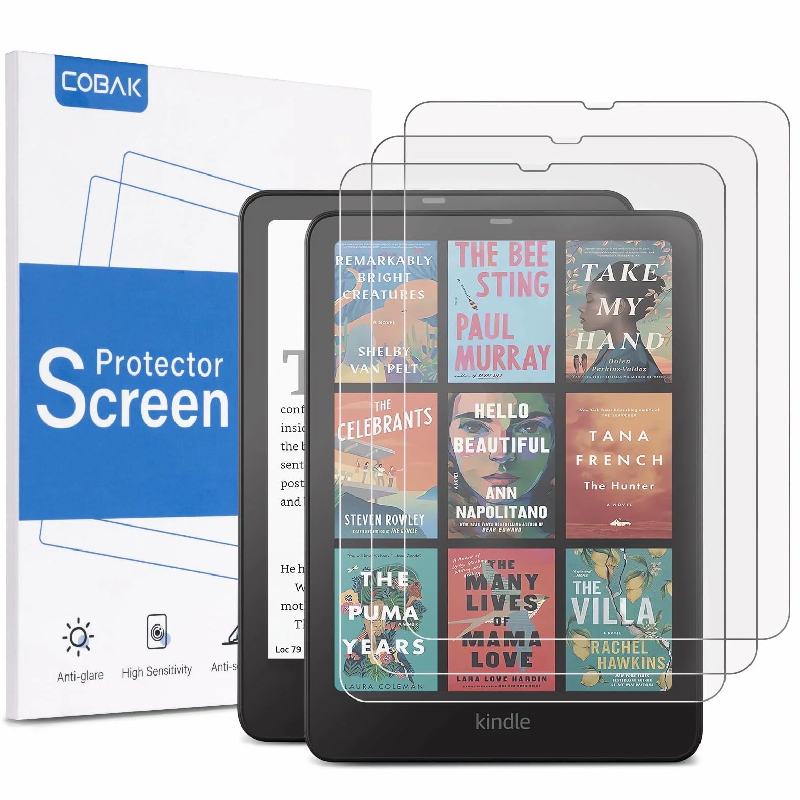 CoBak matowa folia ochronna do Kindle Paperwhite 12. generacji 2024, Colorsoft Signature Edition, Boox Go 7, Kobo Aura 2