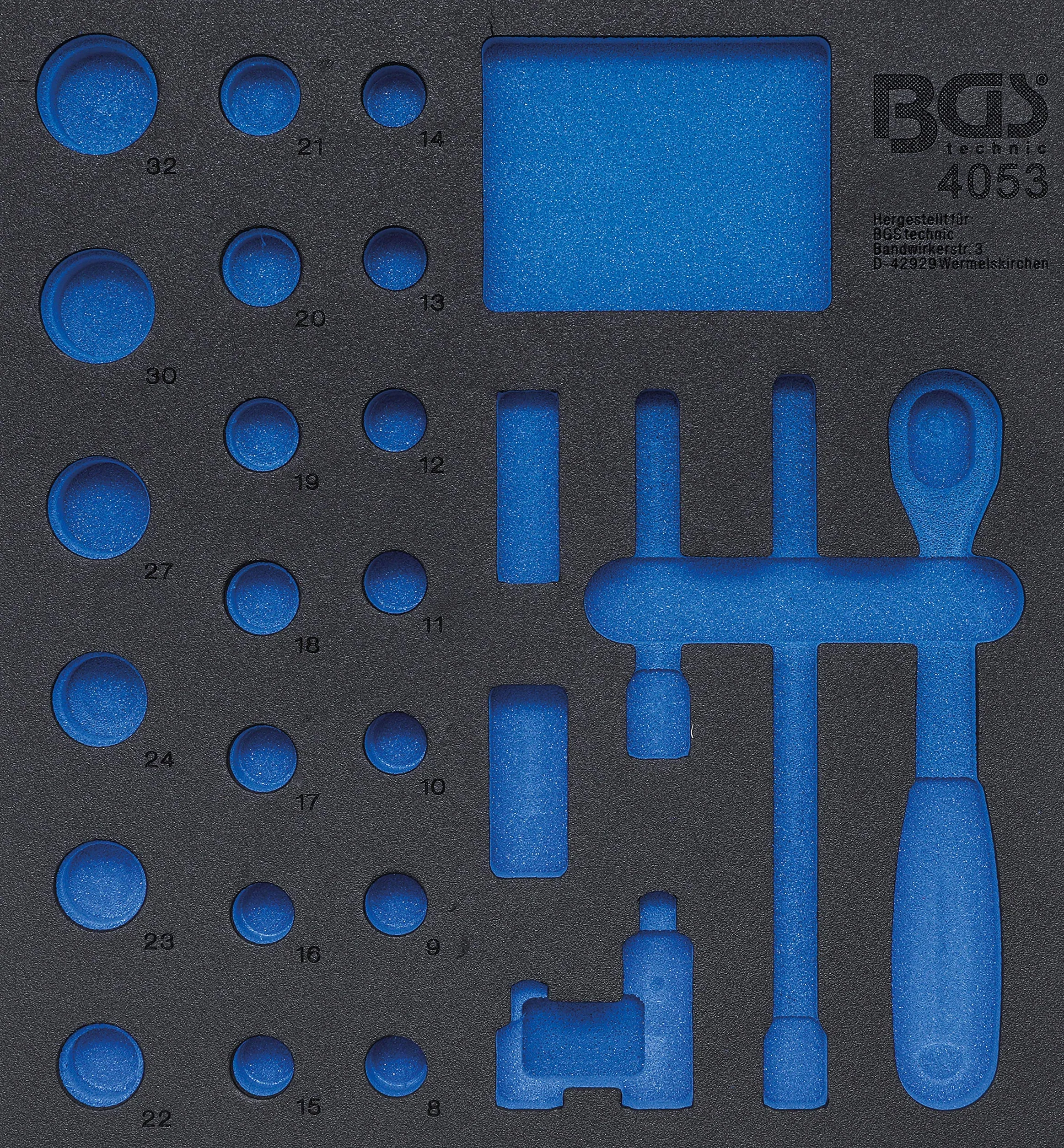 BGS 4053-1 | Wkładka do szuflady 2/3 | pusta | do BGS 4053