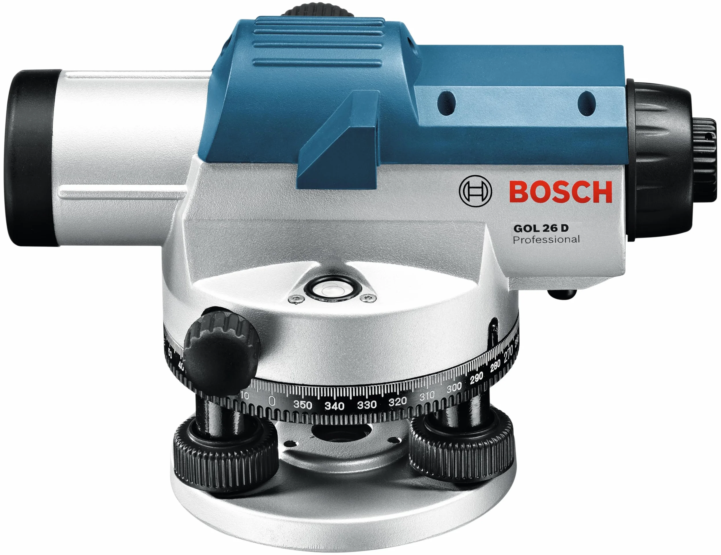 Bosch Professional Niwelator optyczny GOL 26 D (powiększenie 26x, jednostka miary: 360°, zasięg: do 100 m, walizka)