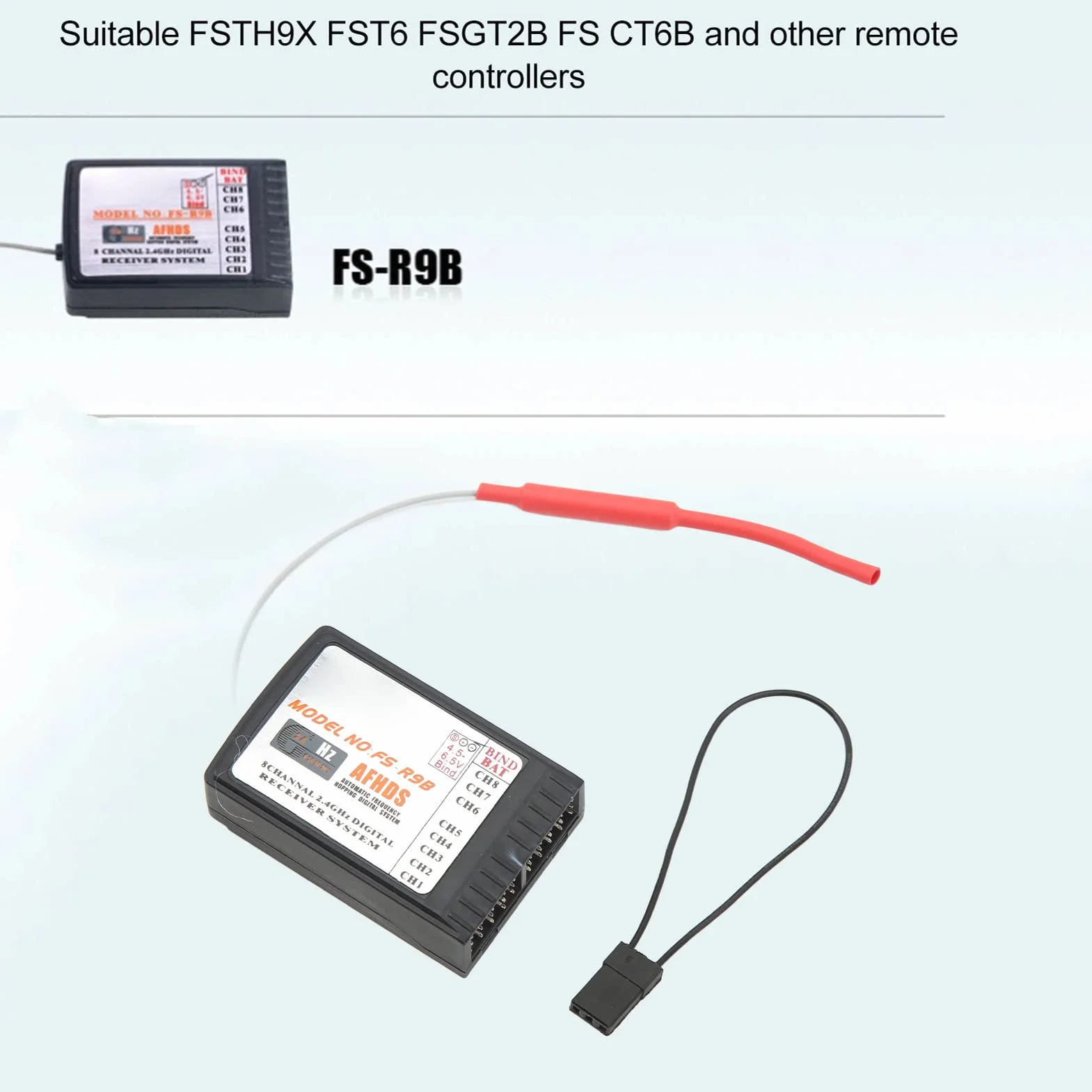 Odbiornik FS Szybka odpowiedź 2,4 GHz 8-kanałowy Odbiornik RC dla FSTH9X FST6 FSGT2B FS CT6B Zdalnego Sterowania