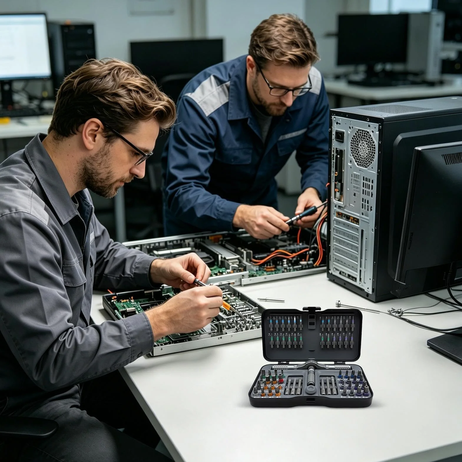 Zestaw Wkrętaków Grzechotkowych 66 Ergonomicznych Bitów Precyzyjnych | z etui, magnetyczny wkrętak zapadkowy Do Telefonów Komórkowych Okularów Rowerów Agd Precyzyjnych Napraw