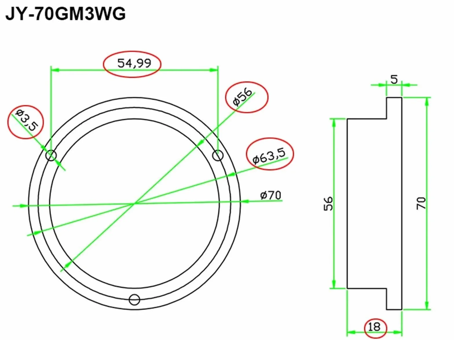 Haccury Uniwersalny metalowy wysokotemperaturowy okrągły bańka poziomica z podstawową średnicą 70mm narzędzie do poziomowania 1 szt | Haccury odporny na wysoką temperaturę uniwersalny okrągły metalowy bąbelek z podstawą średnica 7 (PCD55)