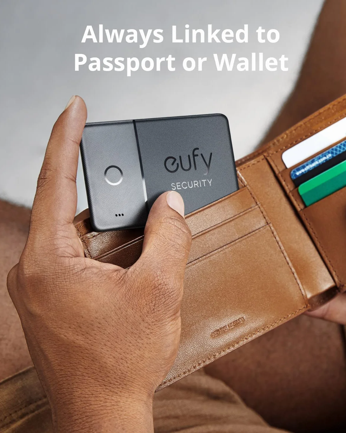 eufy Security SmartTrack Card Bluetooth Key Finder, współpracuje z Apple Find My, żywotność baterii do 3 lat, grubość 2,4 mm