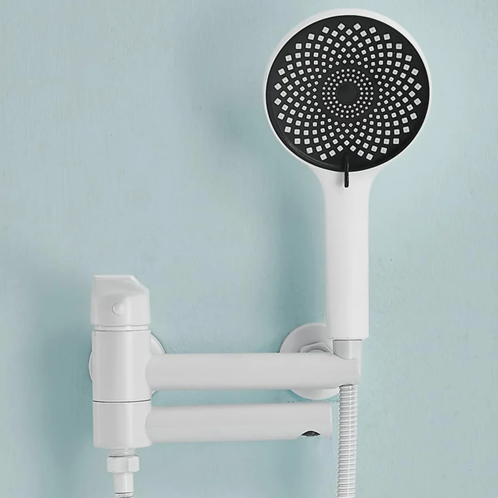Mosiężny pojedynczy uchwyt bateria wannowa z 3 funkcjami montowany na ścianie bateria prysznicowa ręczna głowica prysznicowa 150 cm wąż nowoczesna armatura łazienkowa do stylowych pryszniców.