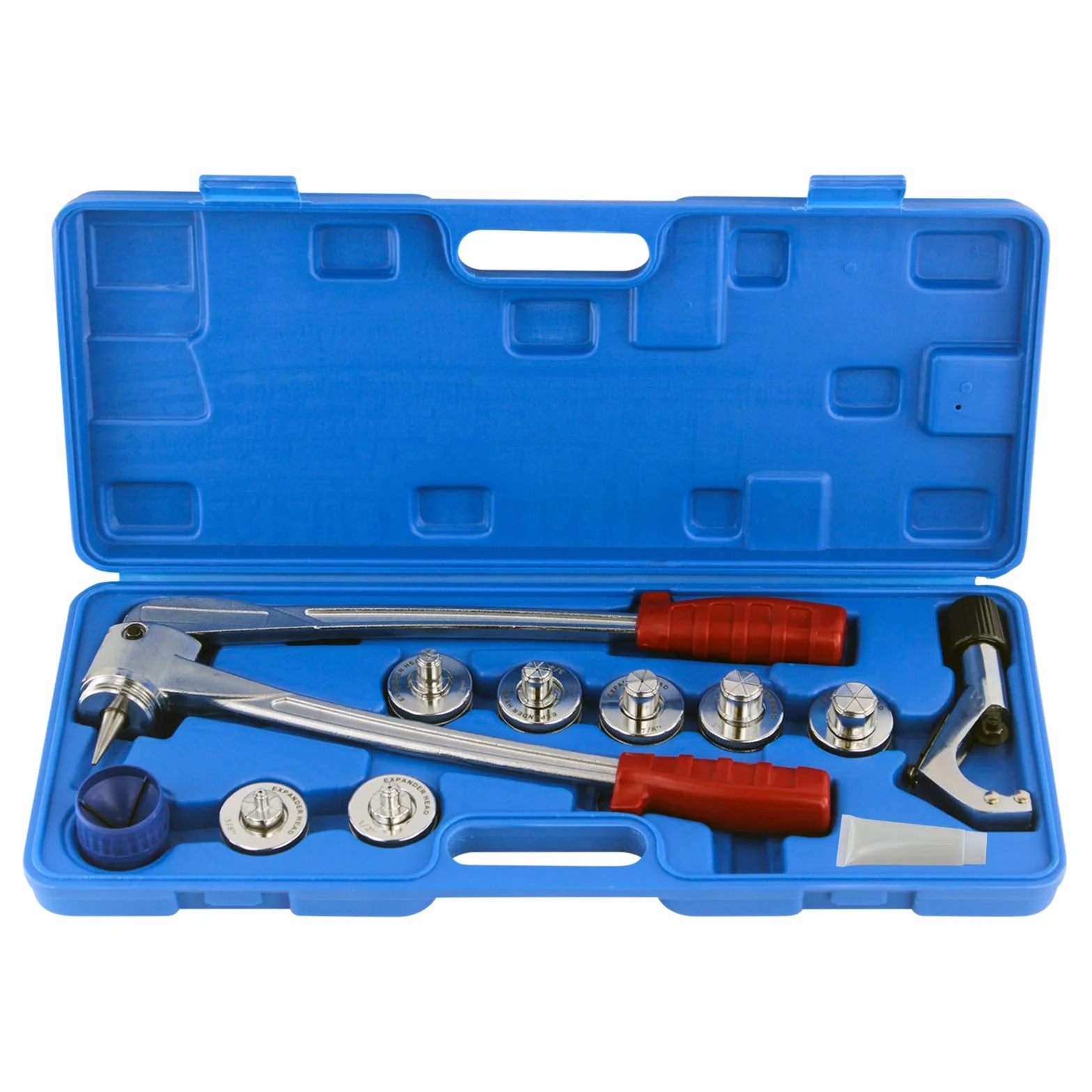 ZEFS-ESD Hydraulic Tools Zestaw narzędzi do rozszerzania rur miedzianych, narzędzie do rozszerzania rur z obcinakiem do rur i narzędziem do gratowania szczypiec hydraulicznych 3/8 do 1-1/8 cala