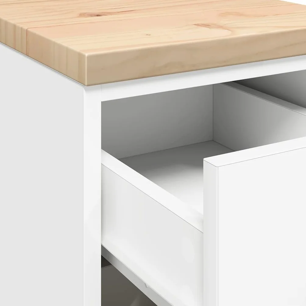 vidaXL Garażowa szafka do przechowywania Biała 30x51x85 cm