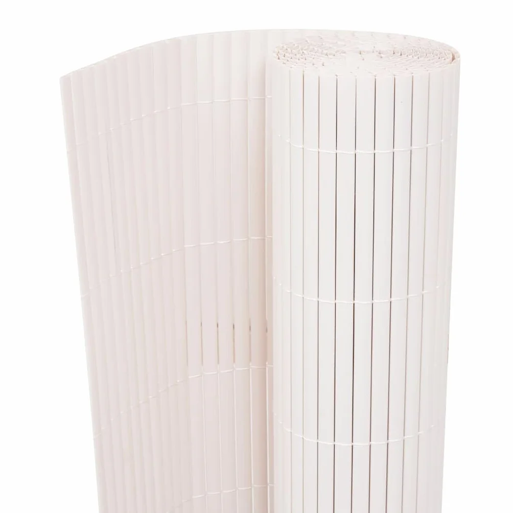 vidaXL Ogrodzenie Ogrodowe Biały 150 x 500 cm PVC, Ogród i taras, nowoczesny płot PVC, trwałe ogrodzenie, odporne na pogodę, prostokątna bariera
