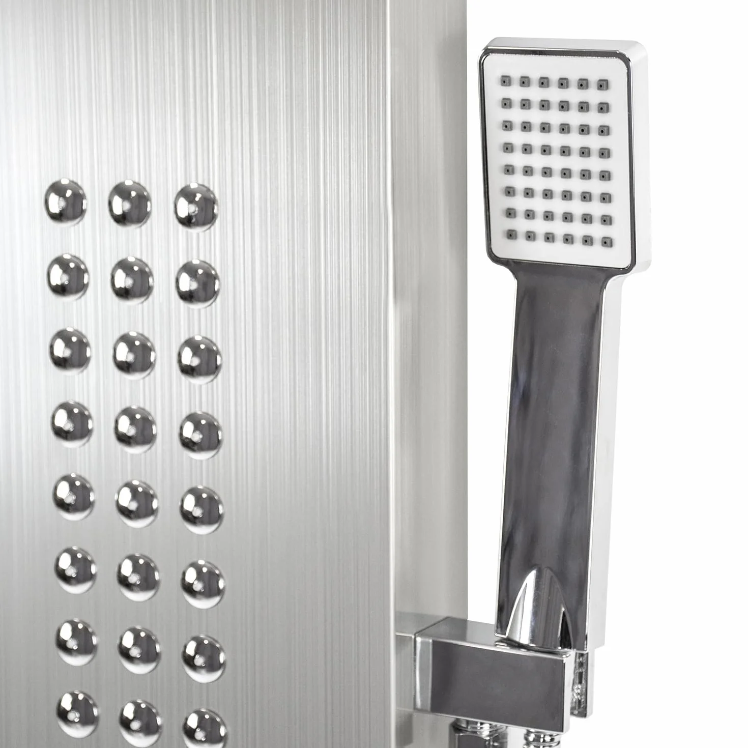 ZOLTA Panel Prysznicowy z Hydromasażem – Kolumna Prysznicowa z Baterią, Deszczownicą i Wylewką, Nowoczesny Zestaw Natryskowy do Łazienki, Komfortowa Kąpiel SPA, Funkcjonalny Design i Wysoka Jakość Wyk
