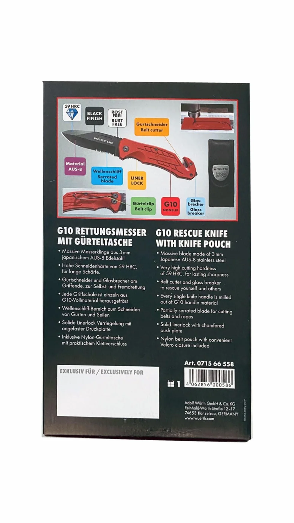 Würth Rescue Special Edition 071566558 nóż składany