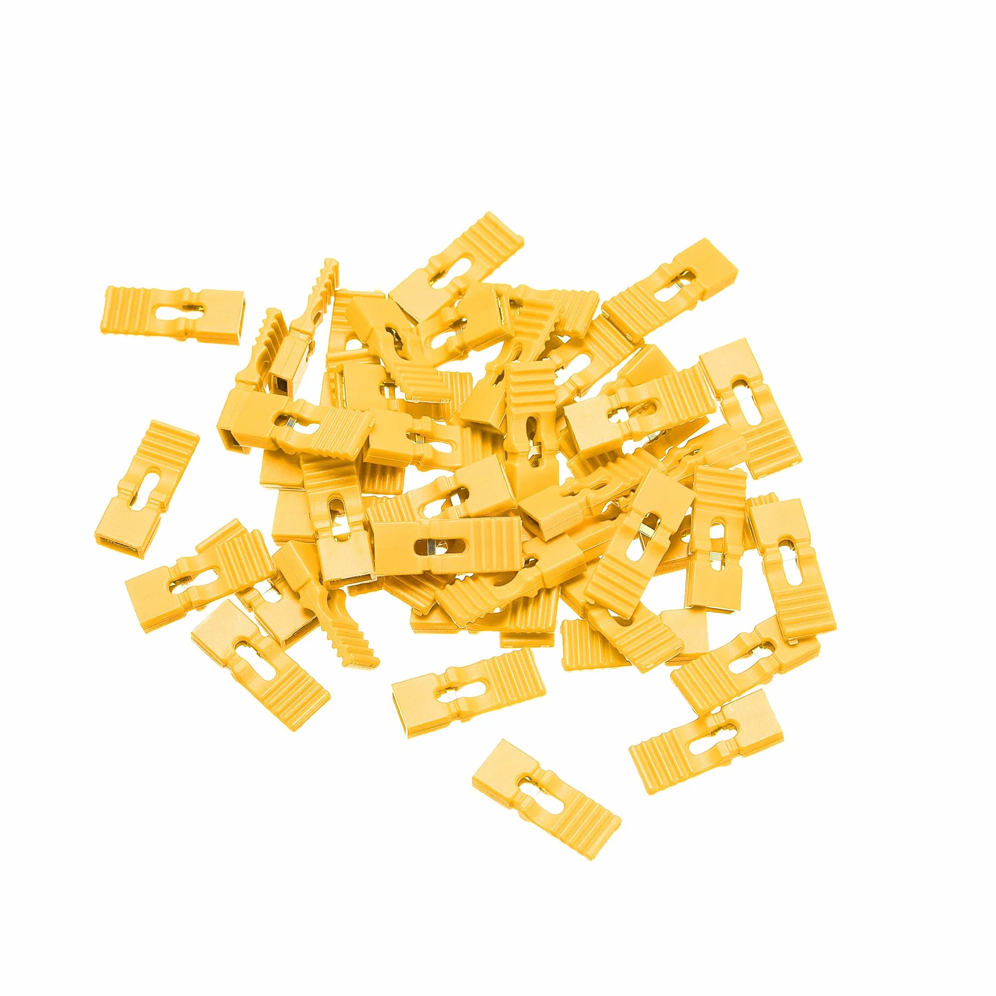 QUARKZMAN 50 sztuk 2,54 mm Pin Header Jumper Cap przedłużona nasadka złącze zwarciowe Mini Micro Jumper Bridge Plug żółty