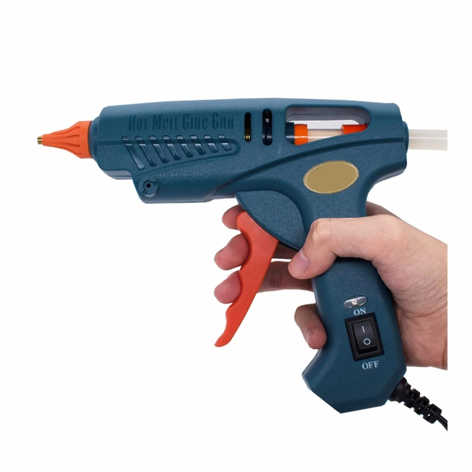 Pistolet Do Kleju Na GorąCo Pistolet Do Klejenia Torba Na Narzędzia Pistolet Do Klejenia Na Gorąco Miedziana Dysza Do 11mm Klej W Sztyfcie Domowe Rękodzieło DIY Klej Gorący Pistolet(Set A)