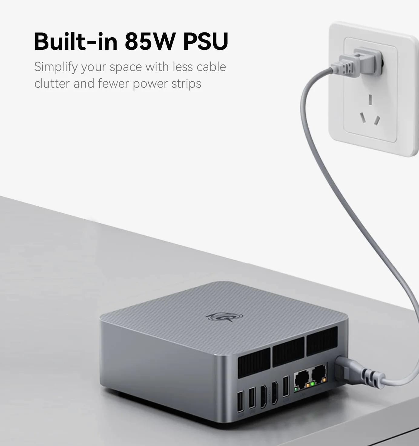 Beelink EQR7 Mini PC AMD Ryzen 7 7735U 16GB LPDDR5 500GB M.2 SSD 4K@60Hz HDMI LAN 1000M BT5.2 WiFi6