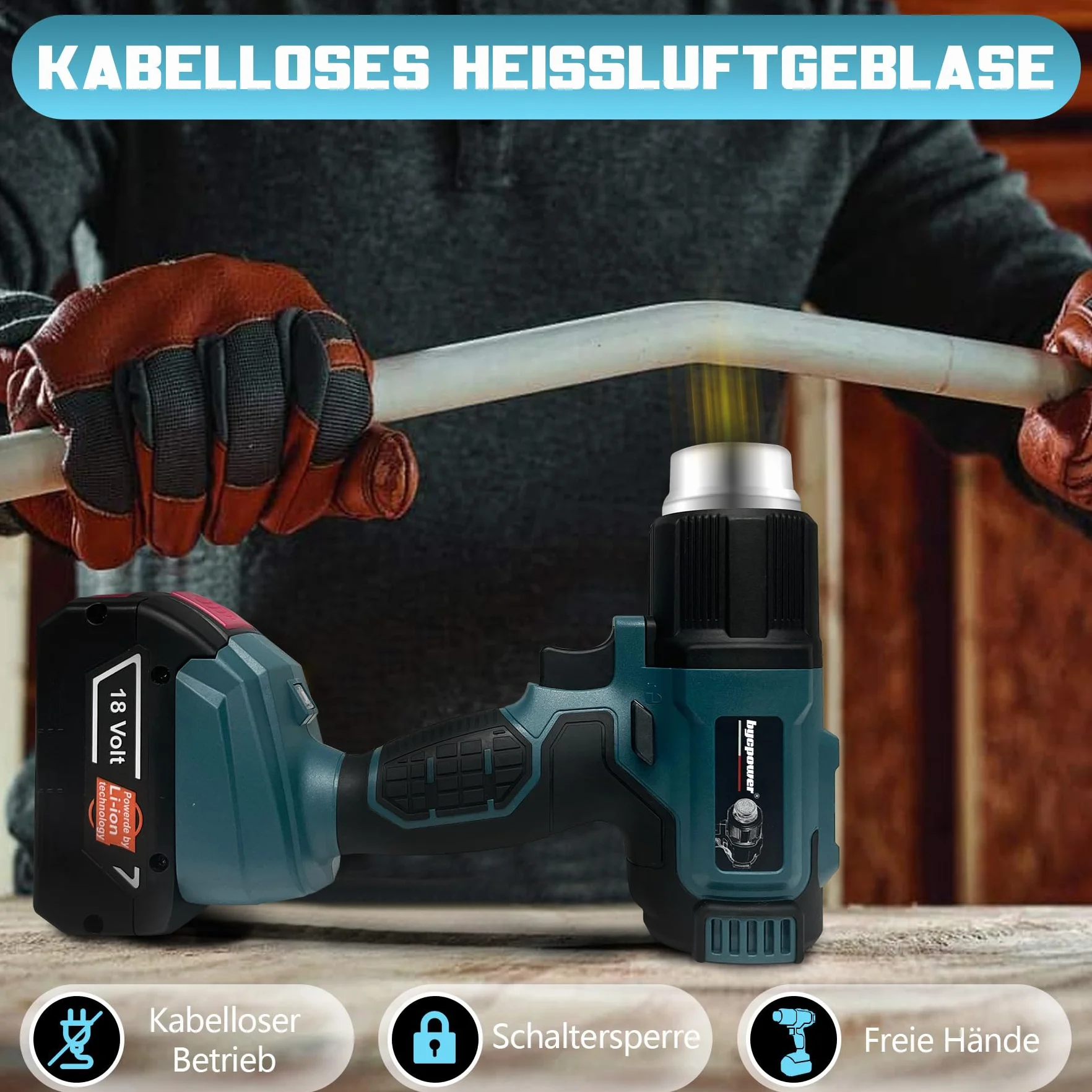 dmuchawa na gorące powietrze Bosch Professional 18 V do lutowania