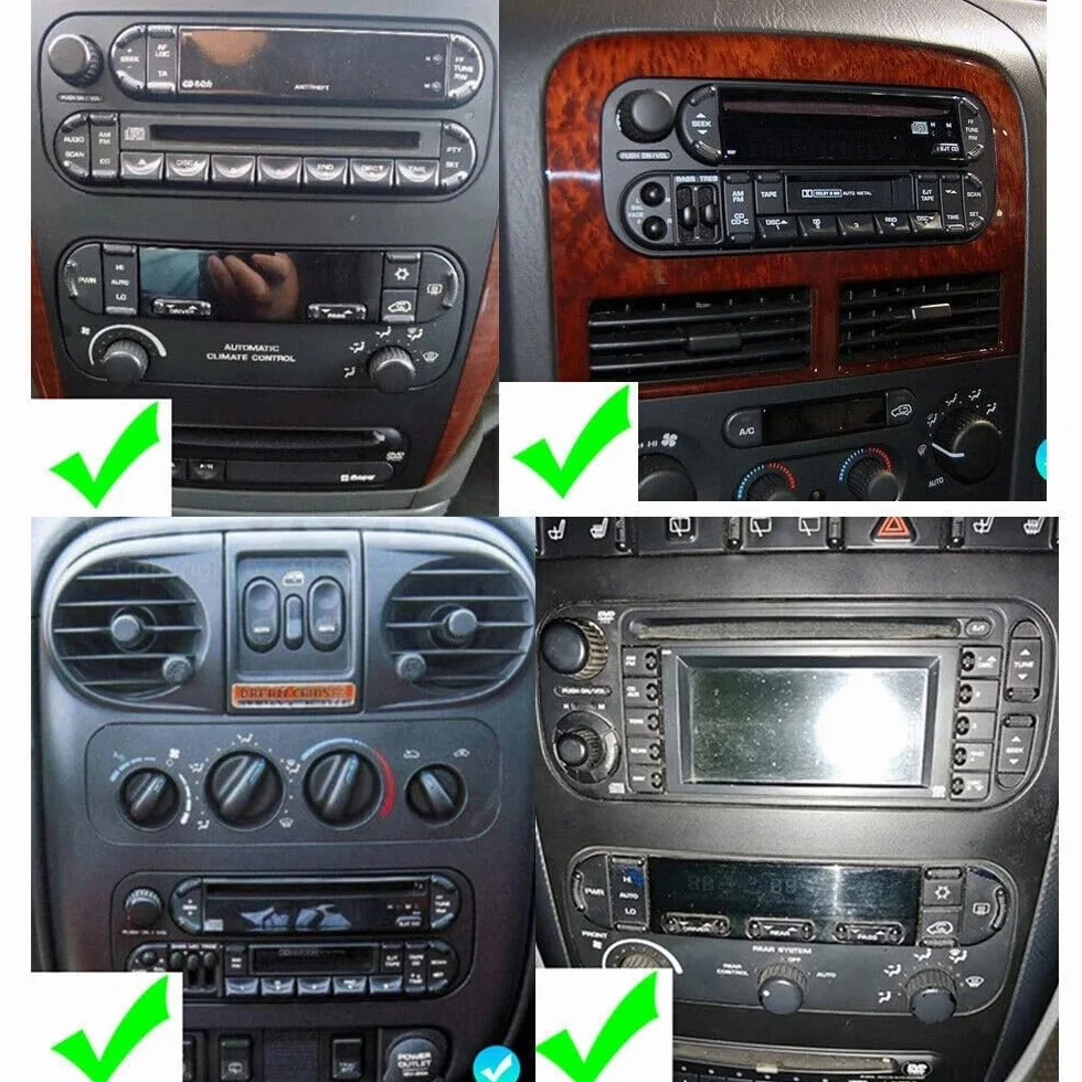 Radio samochodowe Android 14 2 DIN 6,86" ekran dotykowy DAB Bluetooth bezprzewodowy Carplay do Jeep Liberty 2001-2007