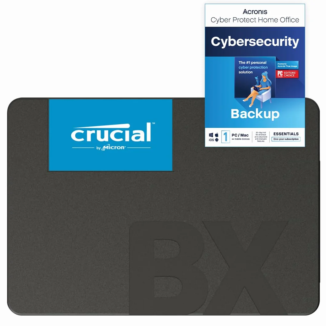 Crucial BX500 CT1000BX500SSD101 Wewnętrzny Dysk SSD 1 TB Czarny