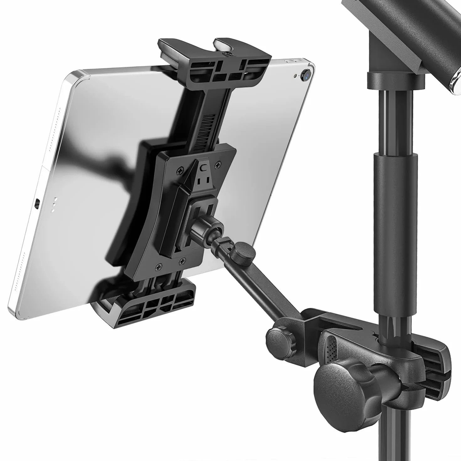 Uchwyt na Mikrofon do Tabletu Obrotowy 360° Kompatybilny z iPadami 4,7-12,9 Cala