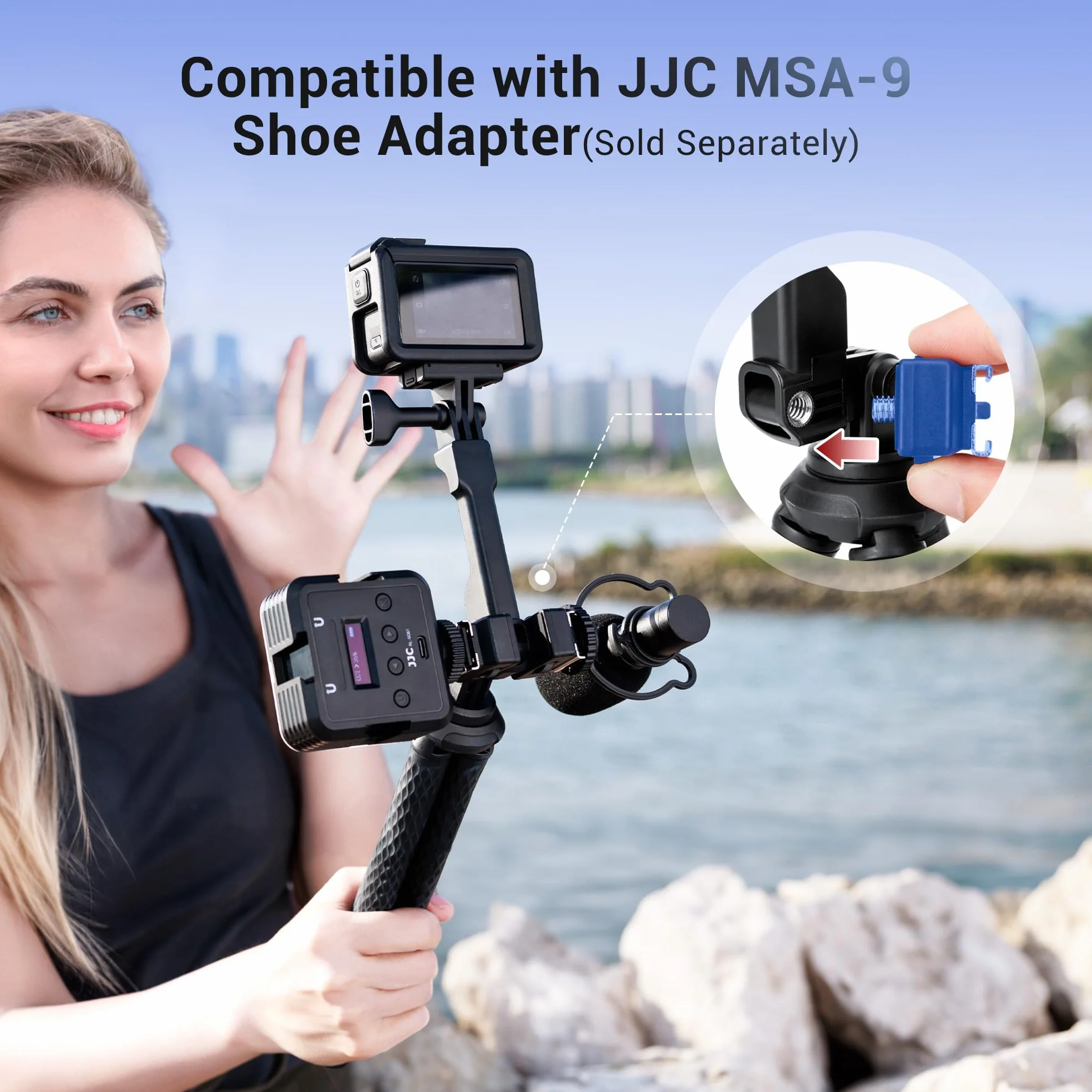 Elastyczny statyw magnetyczny do telefonu, regulowany kąt i wysokość, stojak Magsafe Android GoPro