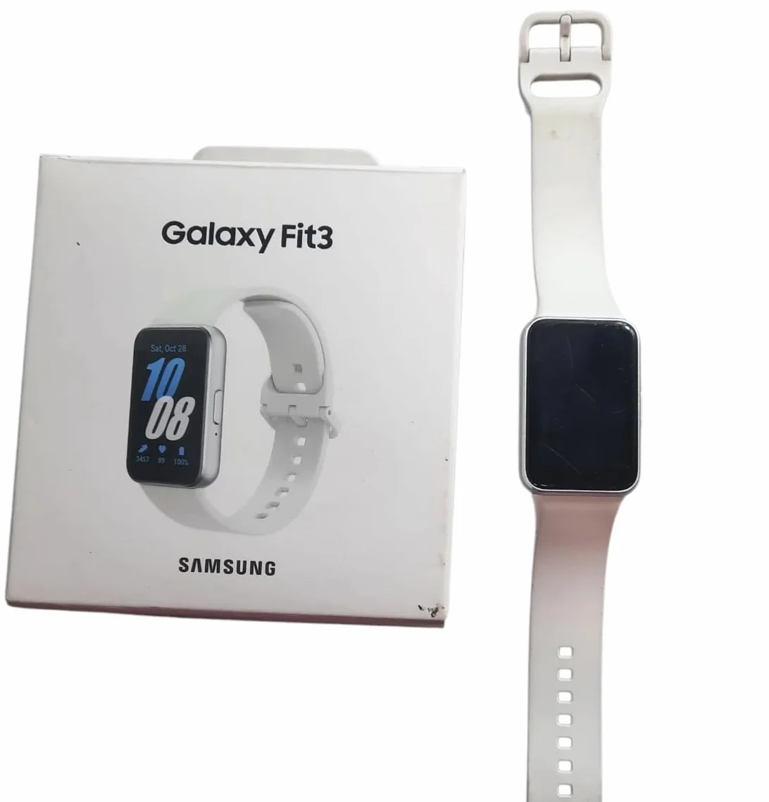 Samsung Galaxy Fit3 40 mm AMOLED wyświetlacz aluminiowa obudowa monitorowanie zdrowia 5 ATM