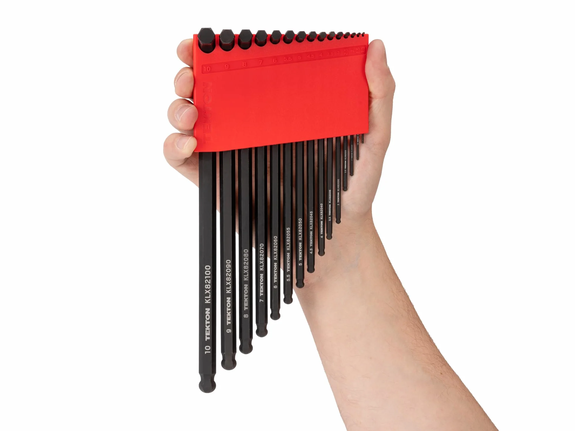TEKTON Zestaw kluczy imbusowych i gwiazdek z uchwytami, 41-częściowy (0,050-3/20.3 cm, 1.3-10 mm, T6-T50) | KEY91002
