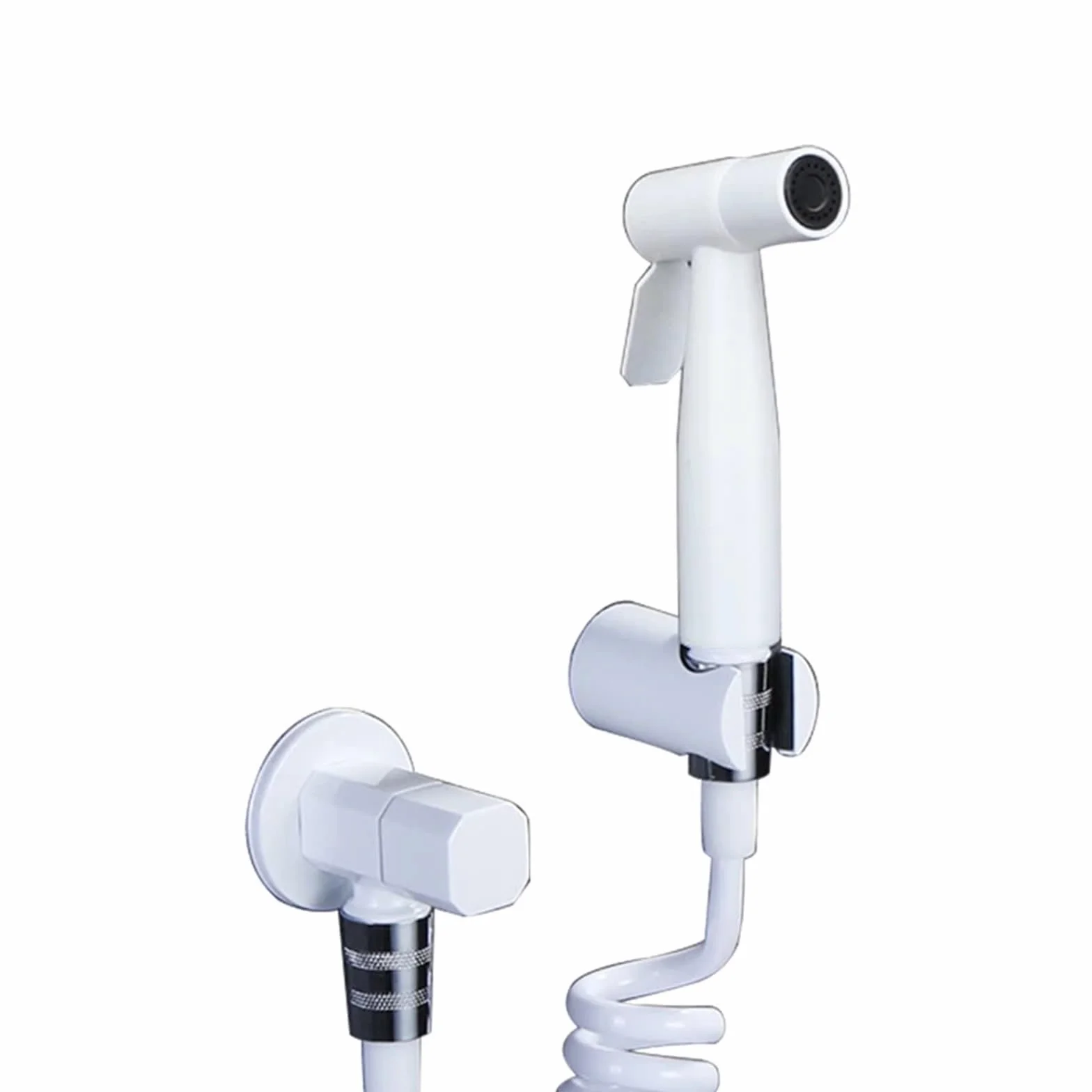 CMBSSTFC Baterie bidetowe Mosiężne Pojedyncze zimne ściany Zawór narożny Ręczny higieniczny prysznic Head Wash Car Pet Opryskiwacz Airbrush Taps (Styl 1)