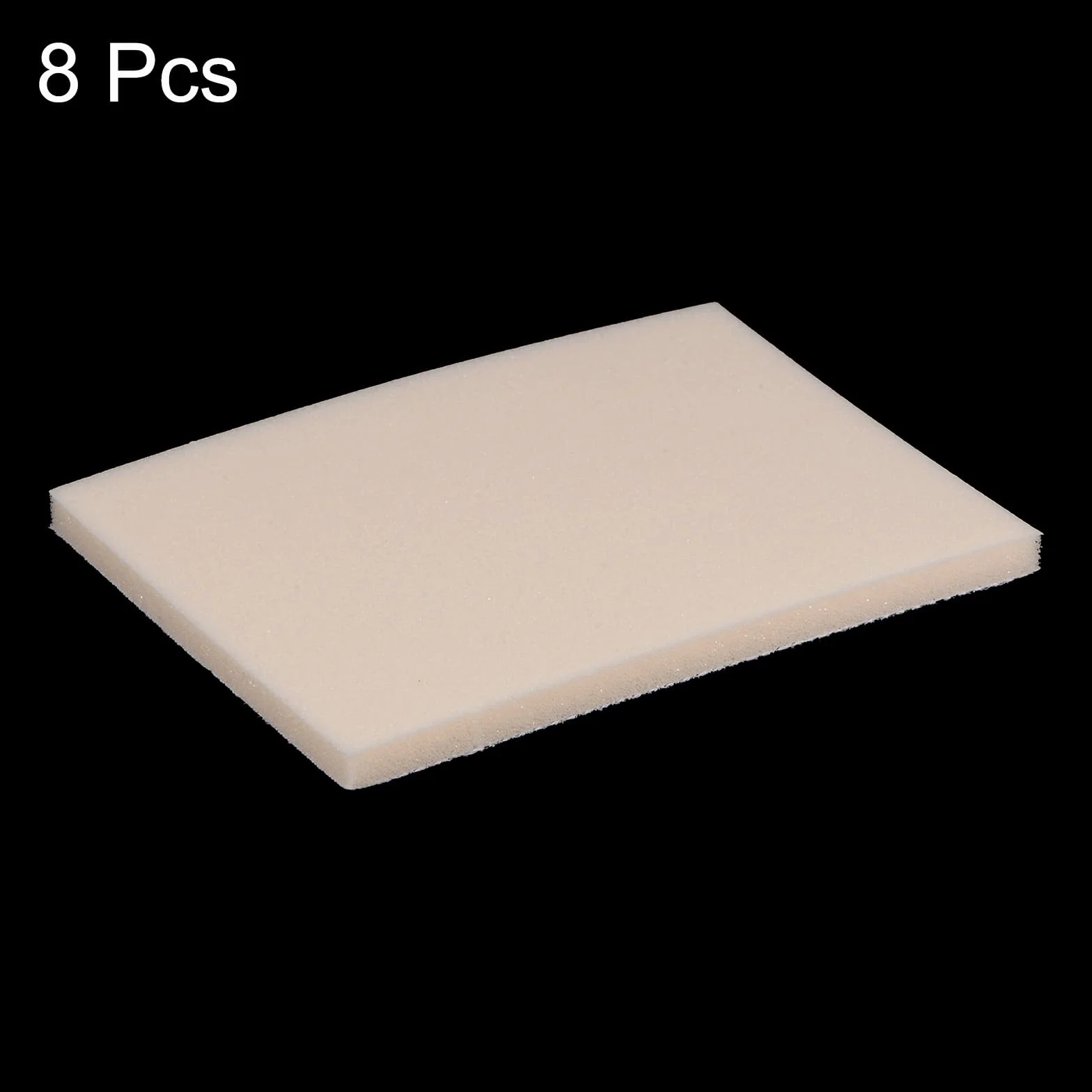 QUARKZMAN 8 sztuk gąbki szlifierskiej 4" x 2-3/4" gąbka szlifierska Pad 800-1000 ziarnistość gąbka do ręcznego szlifowania arkuszy na mokro i sucho, papier ścierny do modelu suchej zabudowy, beżowe