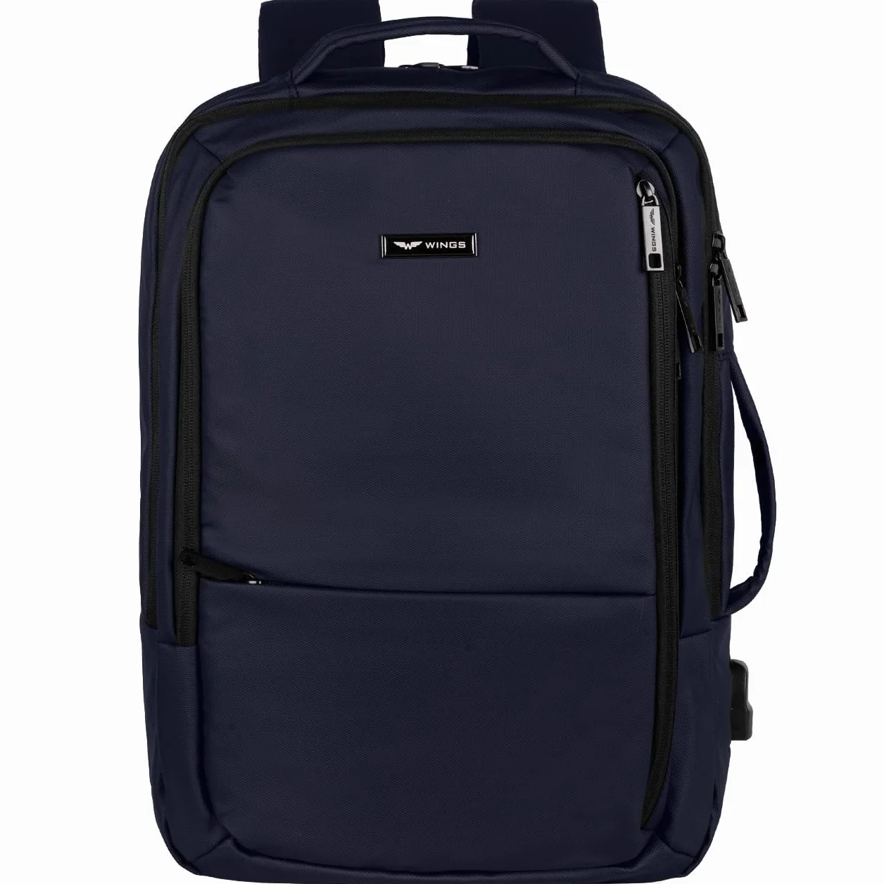 Plecak VIREO WINGS Granatowy 40x29x15 cm 20L Port USB Kieszeń na Laptop 17" Bagaż Podręczny