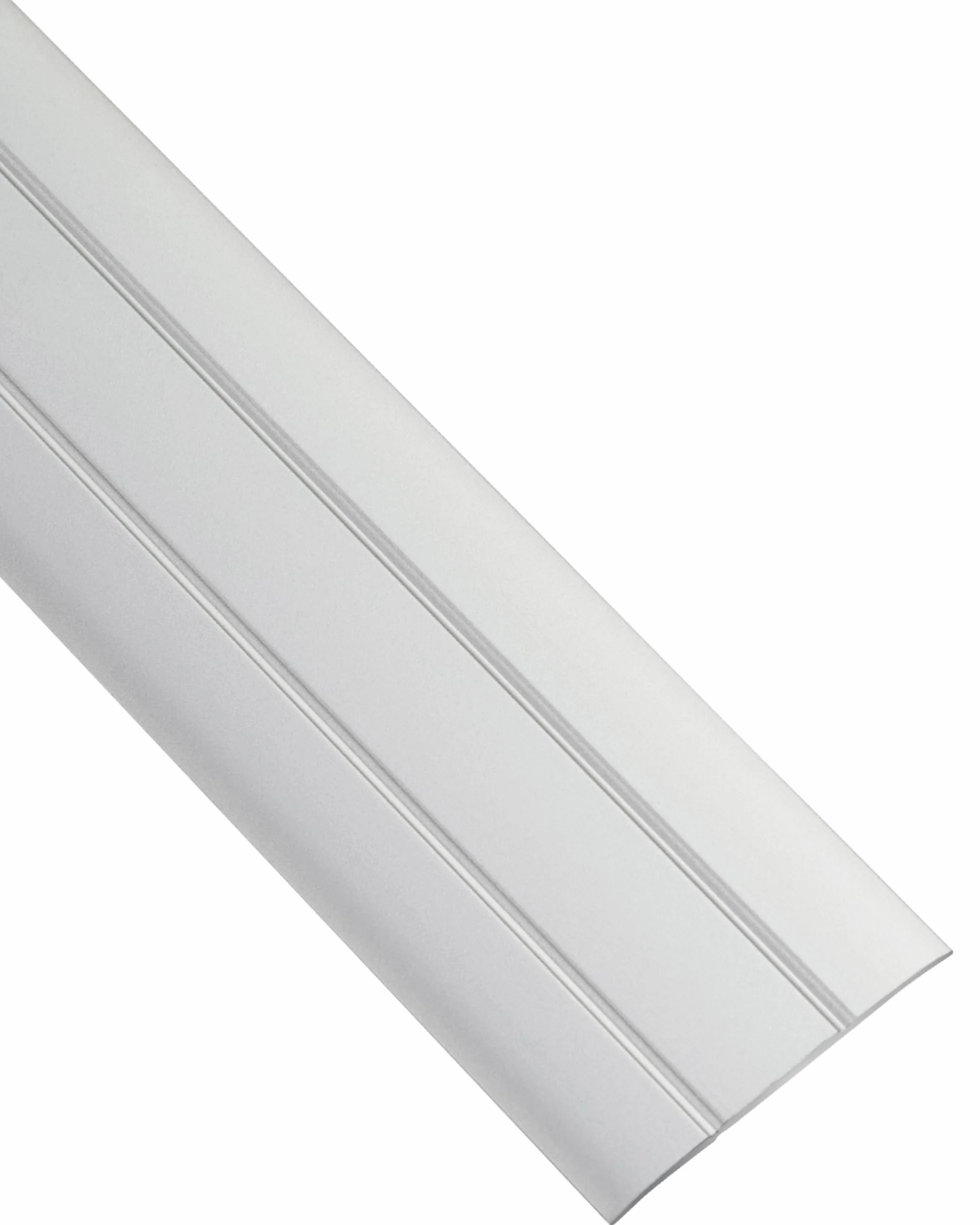 Gedotec Profil przejściowy, samoprzylepny, srebrny, 1000 mm, aluminium, długość 1 m, szerokość 37 mm, wyprodukowano w Niemczech, szyna przejściowa anodowanego aluminium, listwa przejściowa bez