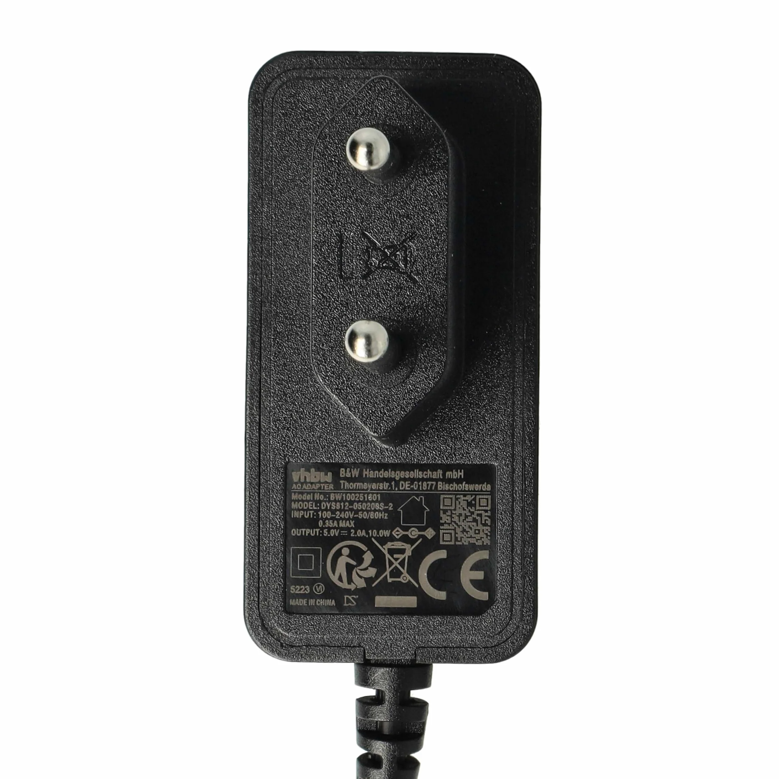 vhbw Ładowarka kabel do ładowania część sieci 220 V pasuje do Sony Ebook Reader PRS-505 PRS-600 PRS-700 Touch PRS-900
