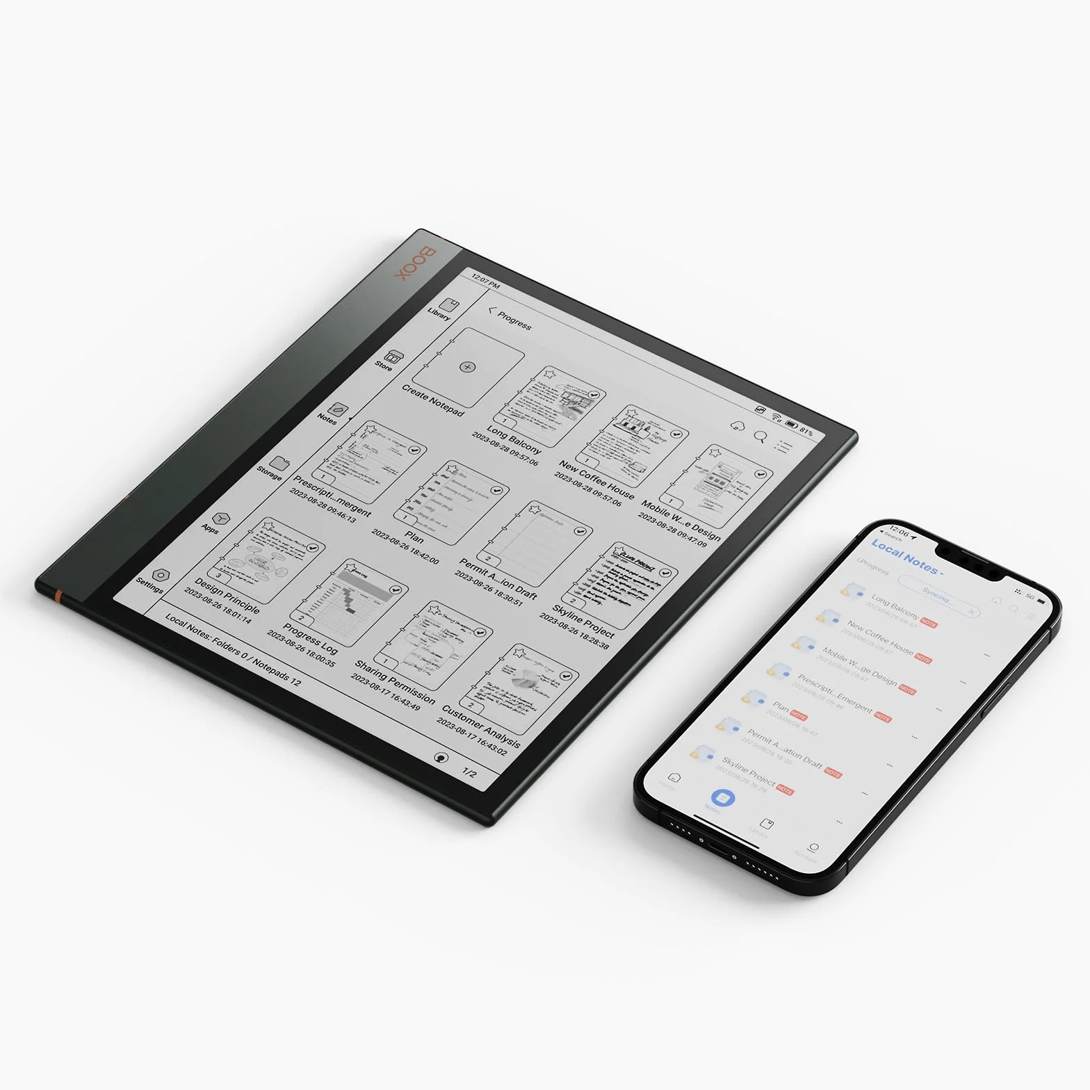 BOOX Note Air3 10.3 Cale Tablet ePapier Monochromatyczny 64 GB Android 12 E-ink WiFi