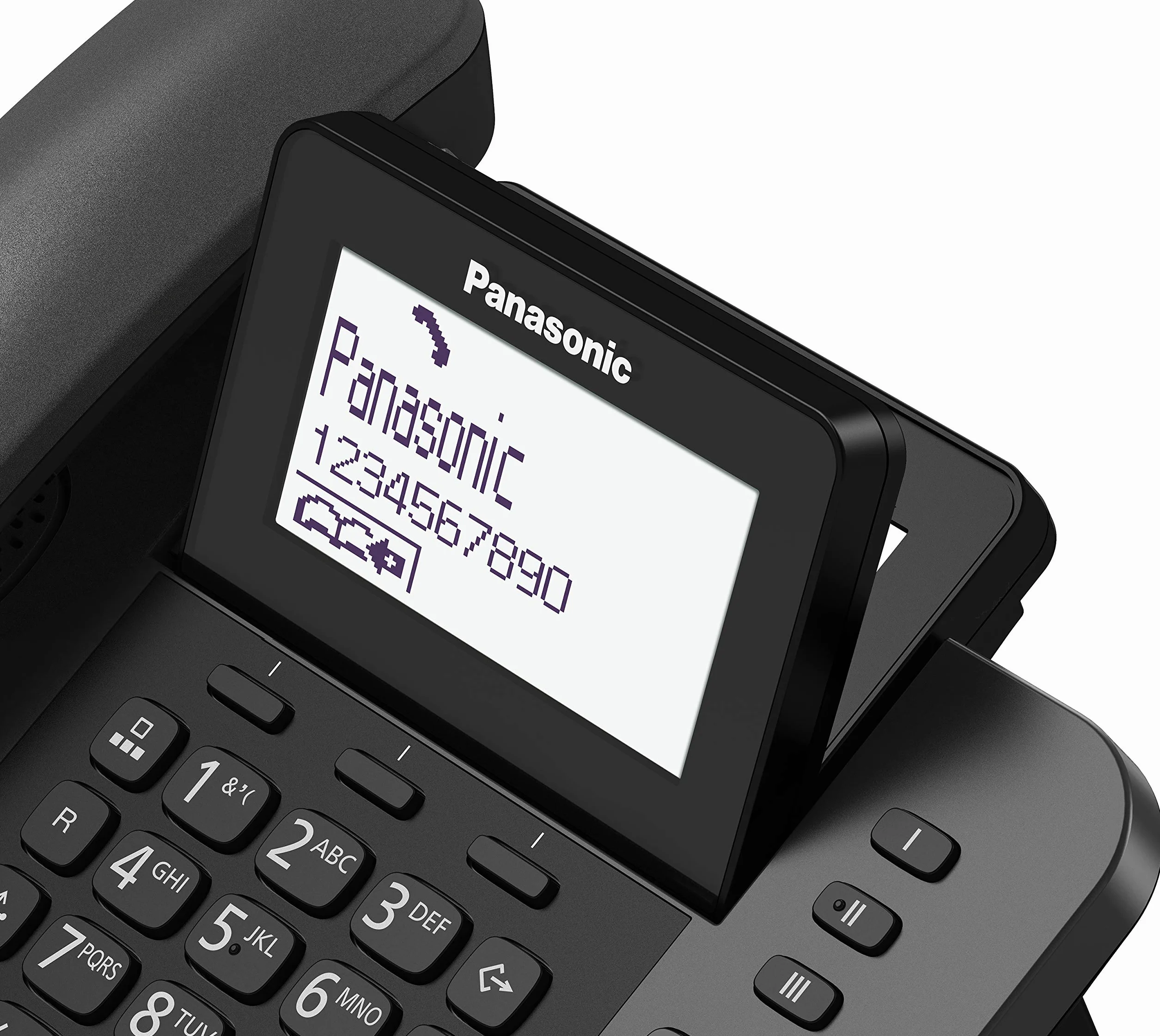 Panasonic Telefon Stacjonarny Czarny 16,3 x 22,2 x 10,3 cm