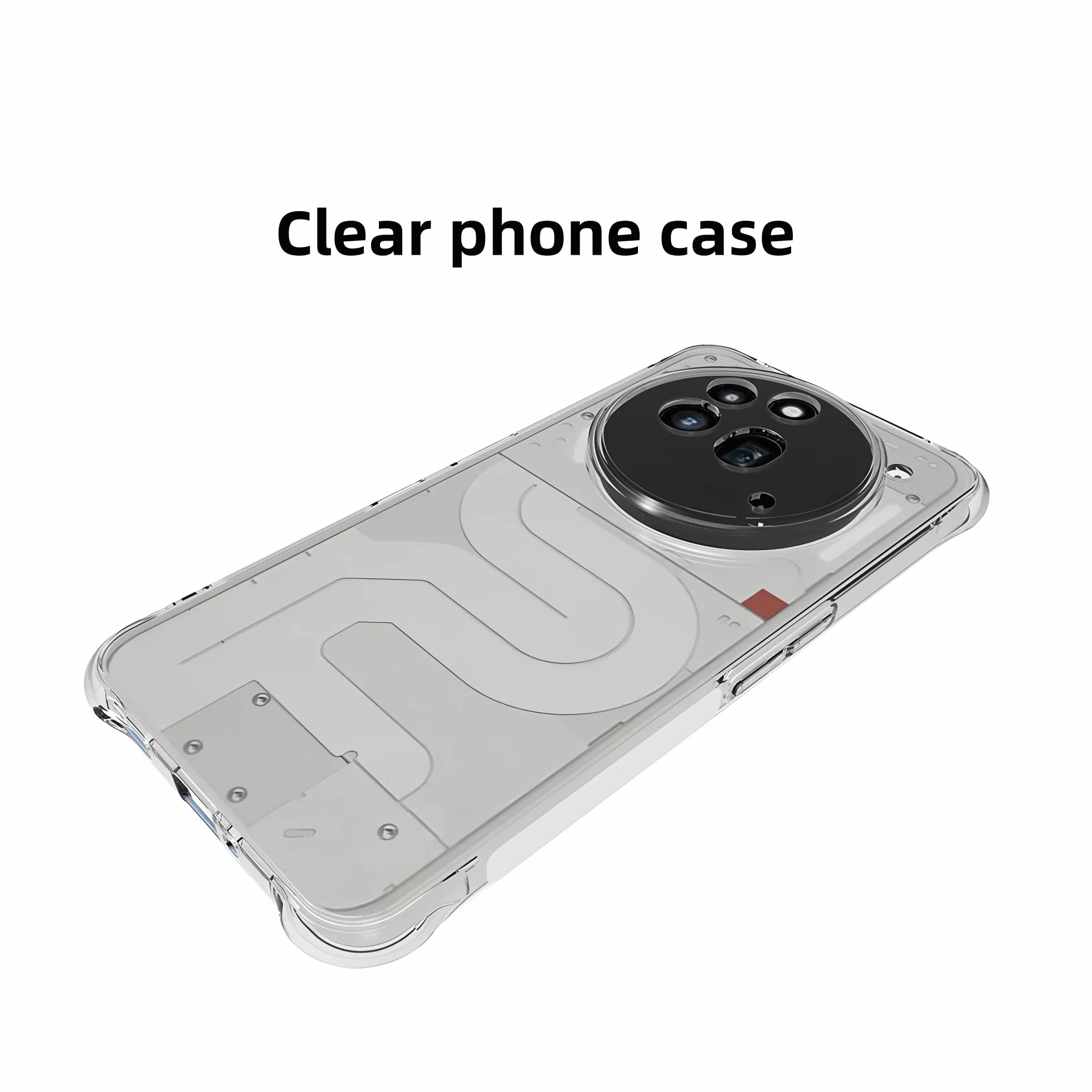 Totill etui do Nothing Phone 3a Pro, przezroczyste ochronne etui z miękkim silikonem, kompatybilne z uchwytem na telefon komórkowy