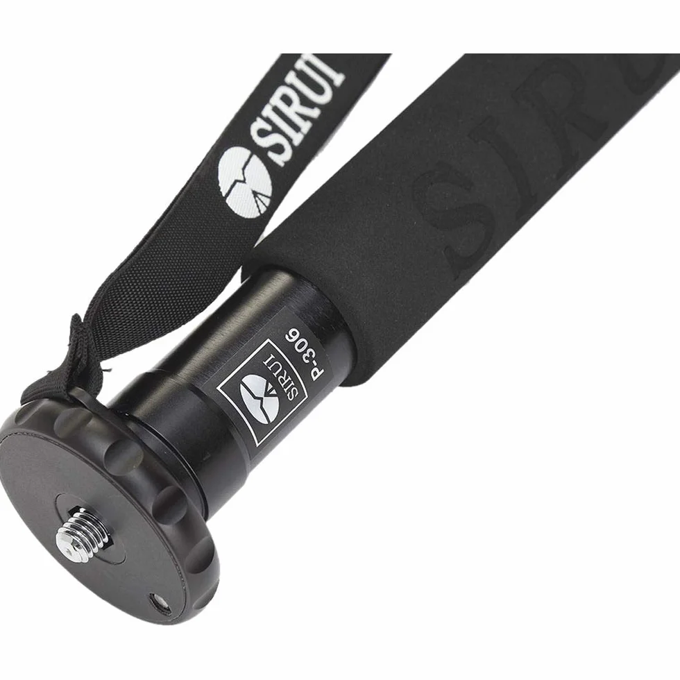 SIRUI Monopod do aparatu P-306, lekki, przenośny monopod o 6-częściowej wysokości, kompaktowy kij podróżny 155 cm do aparatu DSLR, aluminiowy kij do selfie z paskiem na nadgarstek, maksymalne