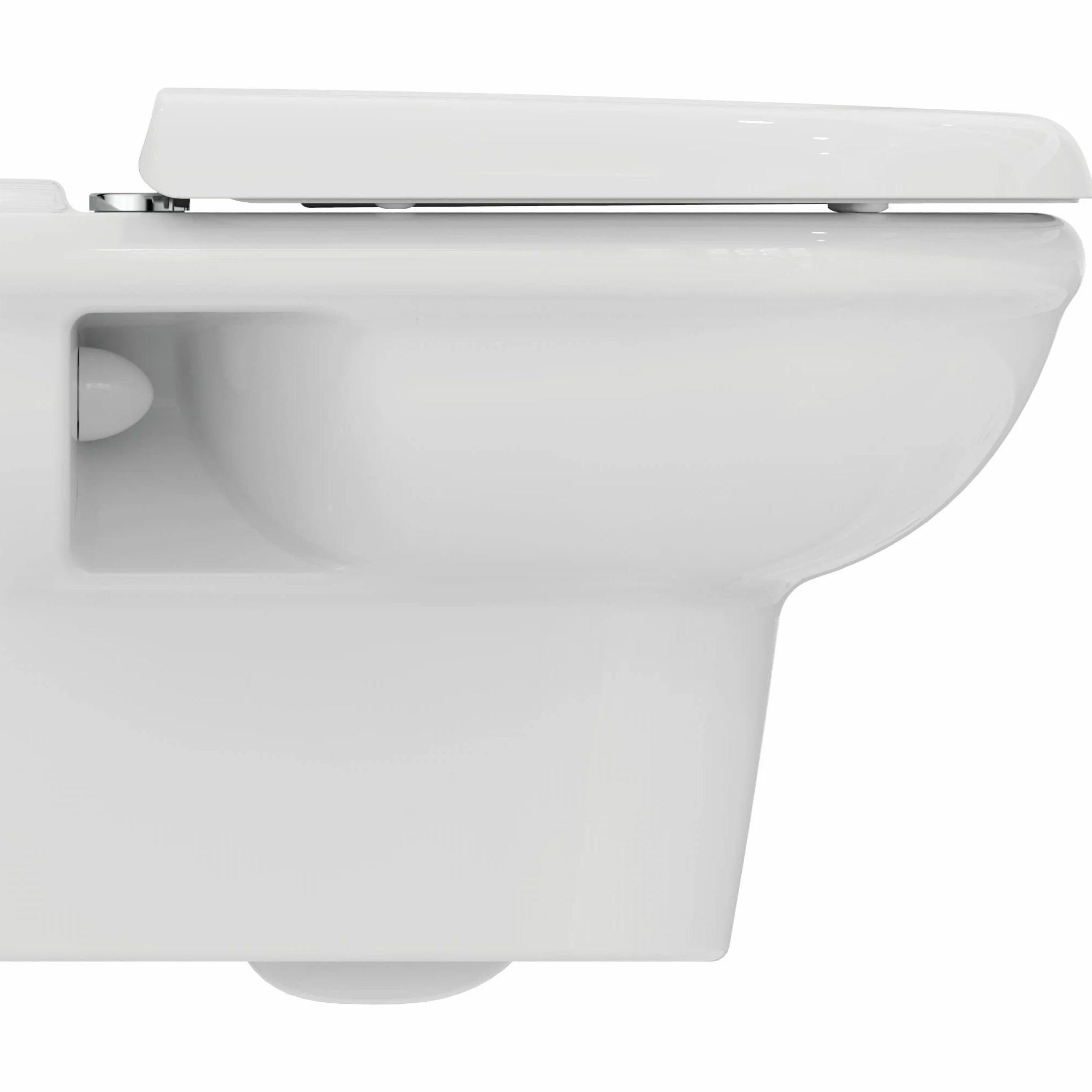 Ideal Standard R051101 Exacto zestaw do WC naściennego bez wyczucia (RimLS+), w zestawie deska sedesowa Softclose (wolnoopadająca), biały