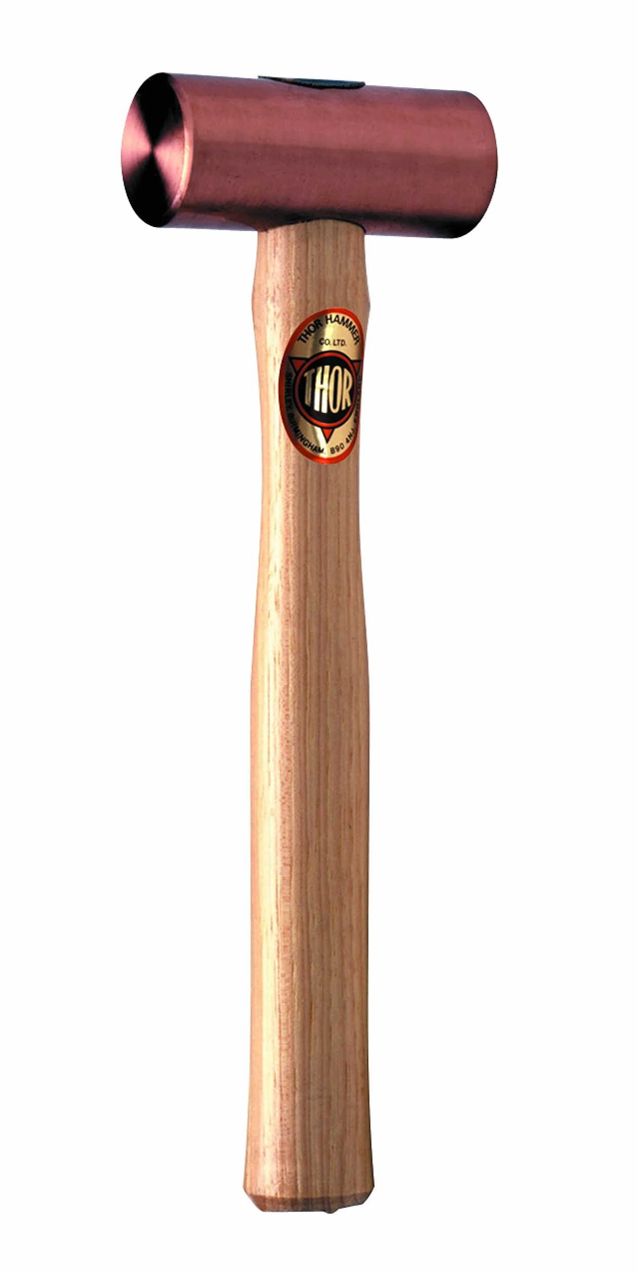 THOR Młotek okrągły miedziany z drewnianą rączką 22 x 63 mm 250 g