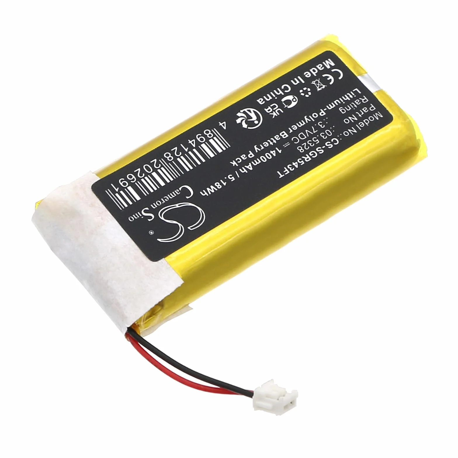 TECHTEK Bateria 1400mAh kompatybilny z SCANGRIP 03.5026 03.5412 03.5438 03.5446 I-Match I-Match2 I-View COB LE Night View