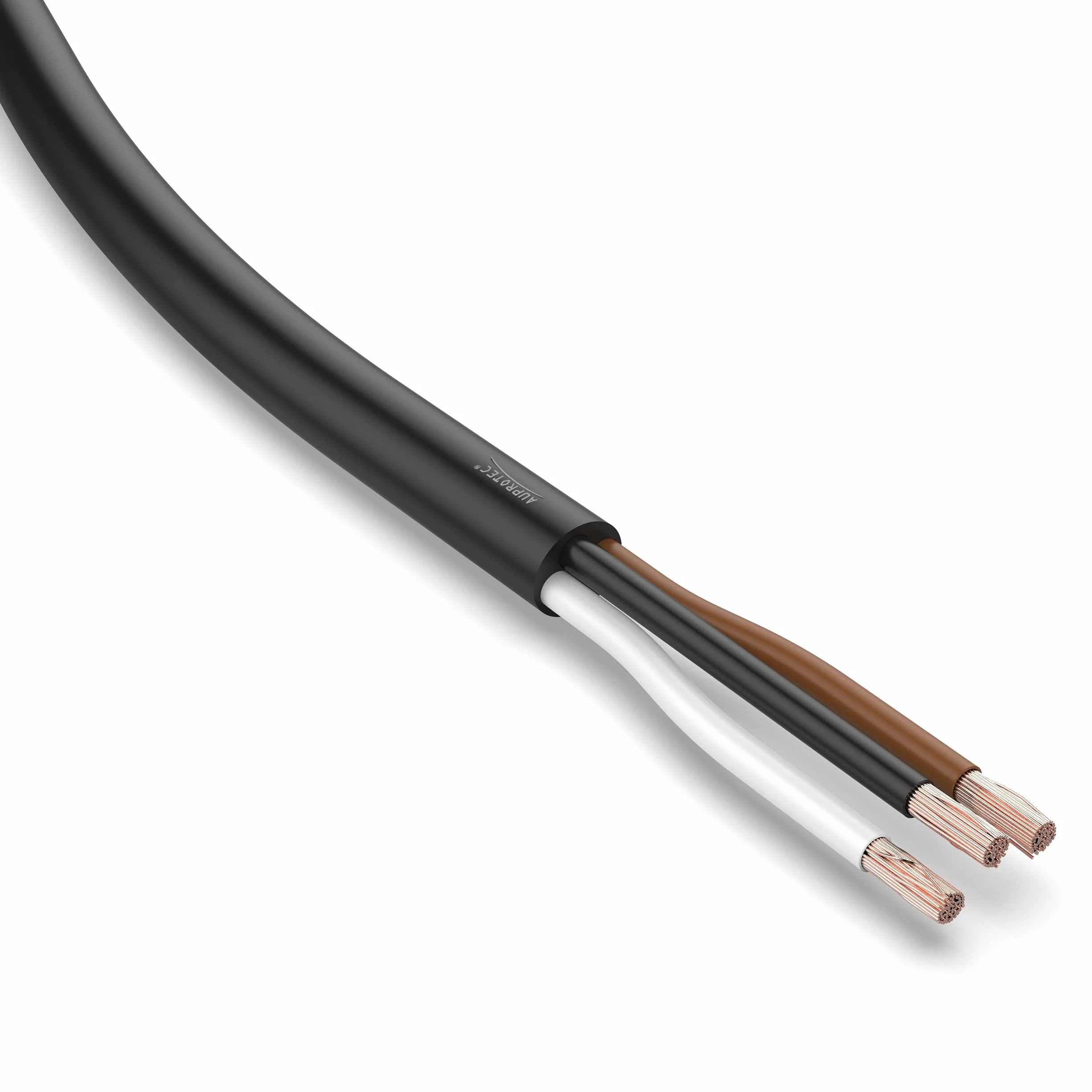 Przewód samochodowy 10m 3x1,0 mm² FLRYY okrągły kabel 3-żyłowy do przyczepy