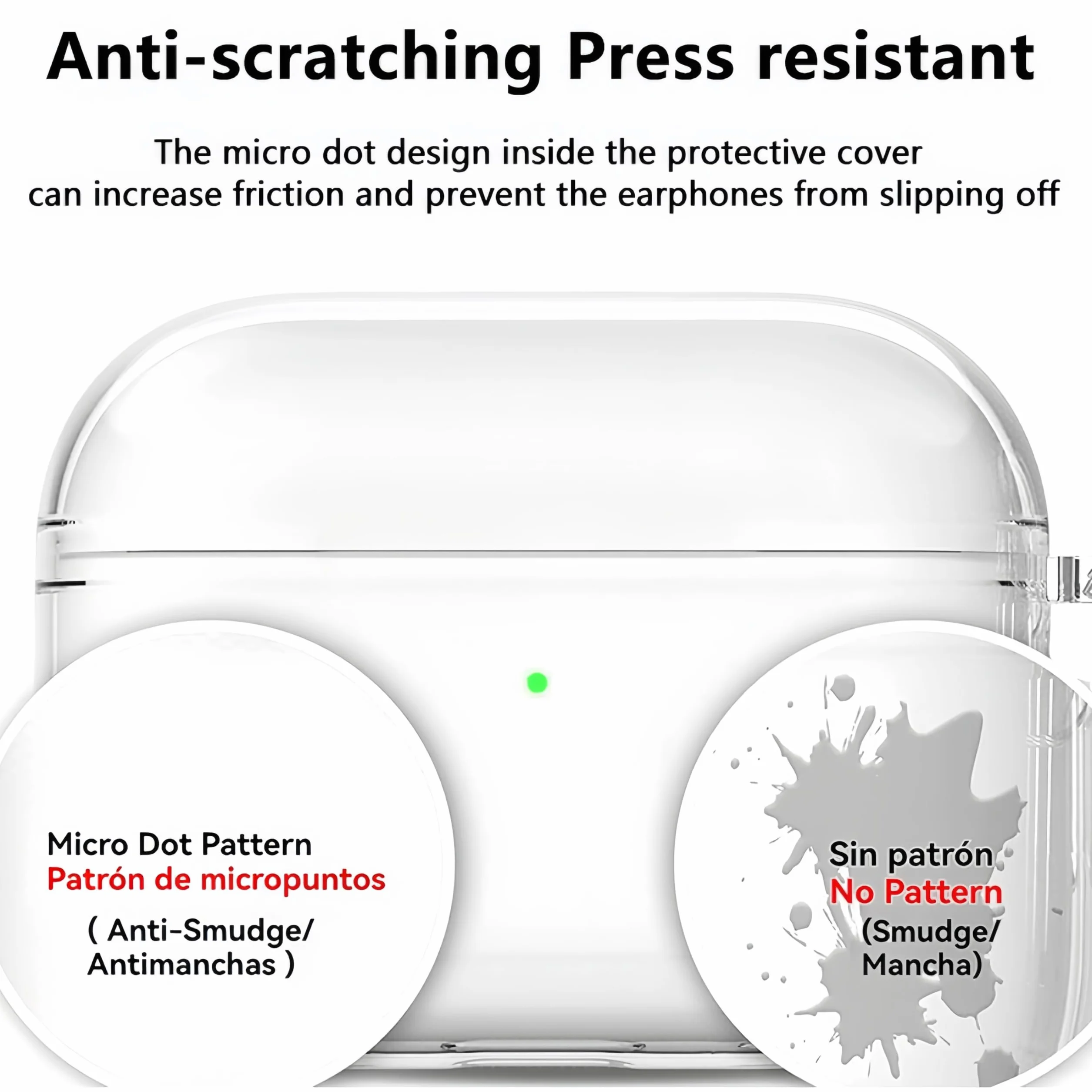 Etui Kompatybilne z AirPods Pro 3, Przezroczysta Twarda Obudowa TPU Odporna na Wstrząs