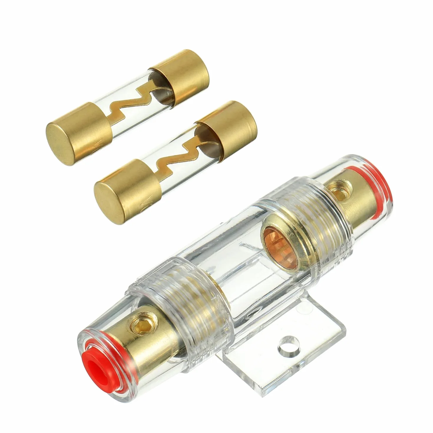 AGU Pozłacany 2 szt. 100A AGU bezpiecznik bezpiecznik samochodowy Audio Power ochrona bezpieczeństwa (100A)