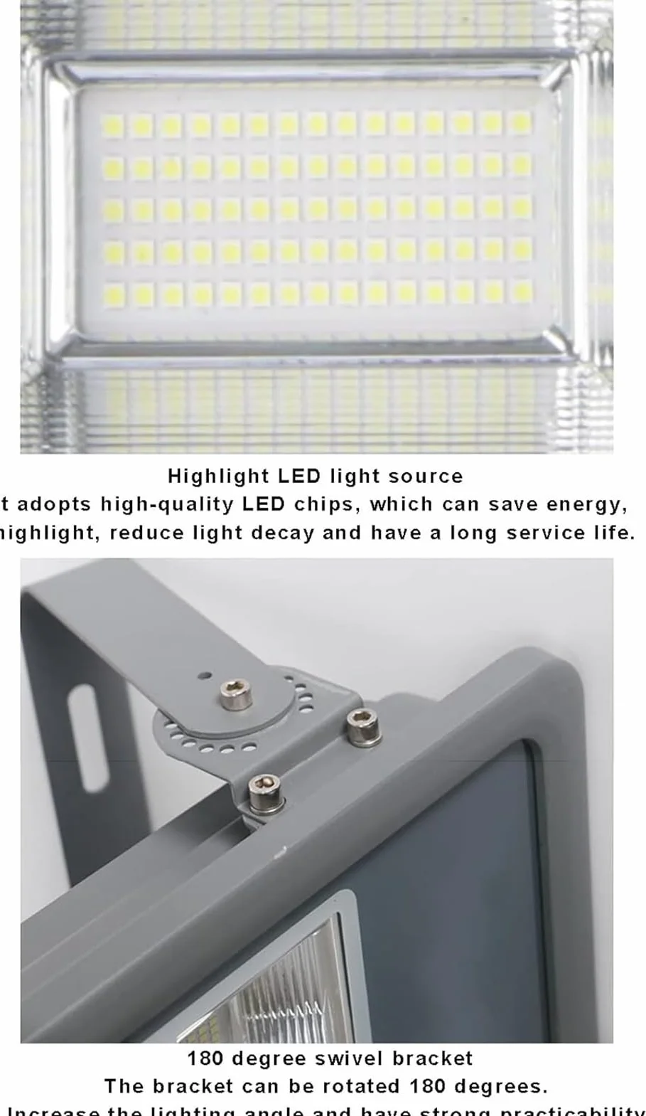 lampy solarne, Oświetlenie punktowe IP66 idealne do ogrodu, na patio, podwórka, przed domem, garażu, szopy(150W)