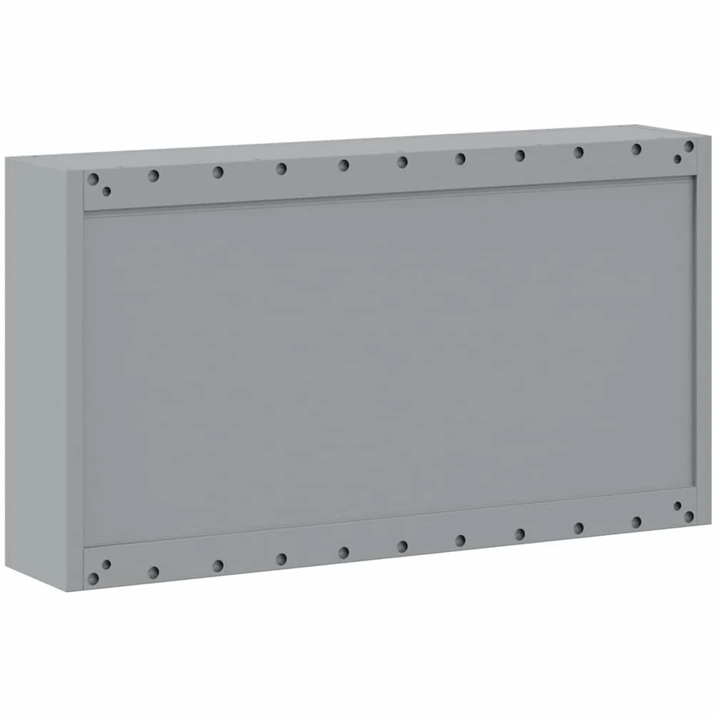 Szafka narzędziowa z regałem ze stali i materiału drewnopochodnego, czarno-szara, 100 x 20 x 55 cm, z 3 regulowanymi półkami i zamkiem na kamerę, do warsztatu, garażu i dla majsterkowiczów