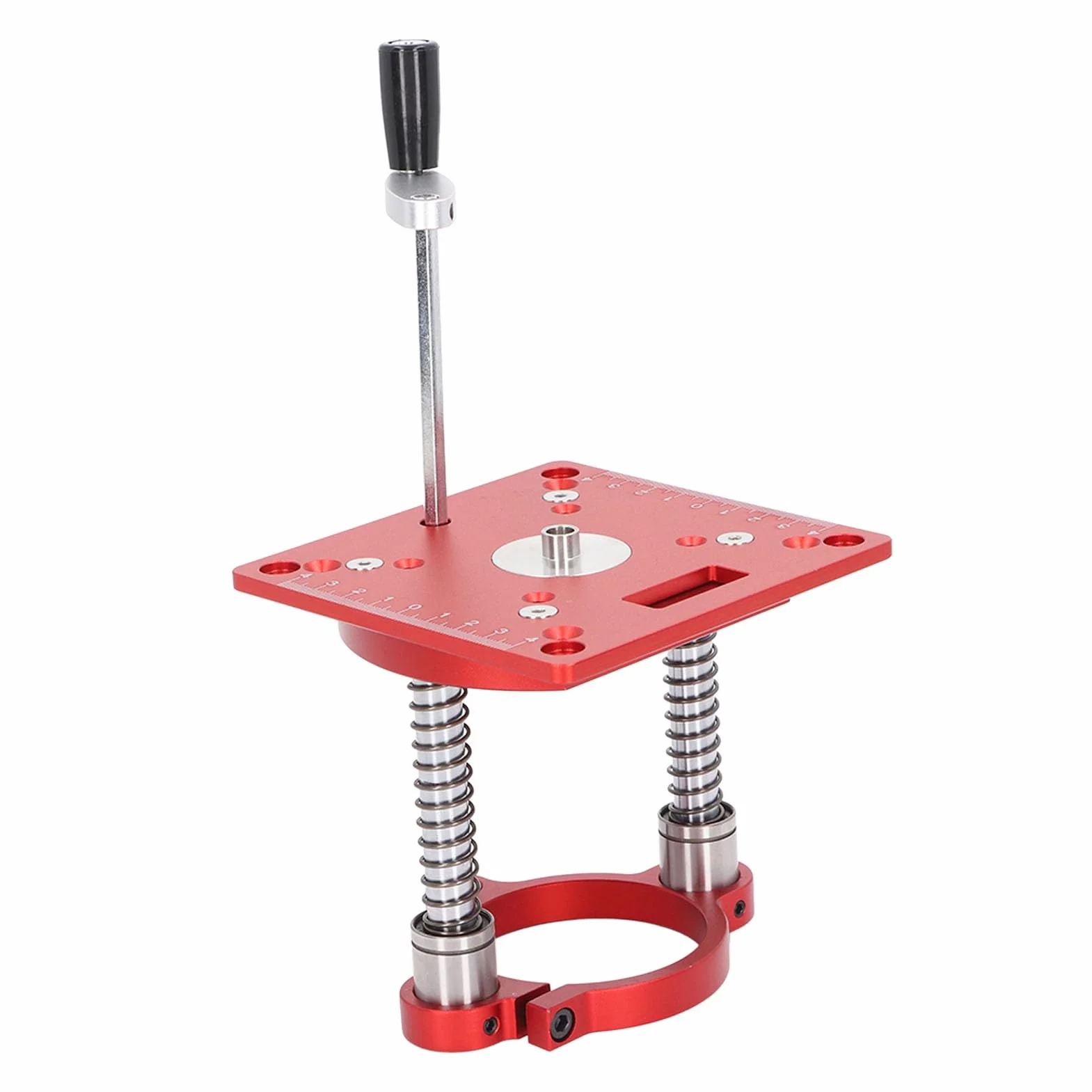 Generic Regulowany Aluminiowy System Podnoszenia Routera do Maszyn Grawerujących 65 Mm z solidną wkładką ze Stopu Aluminium