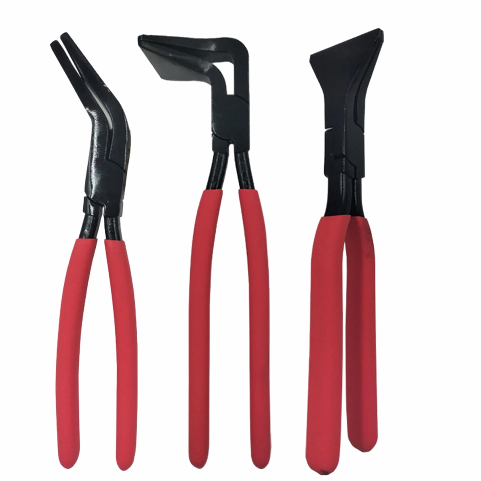 Zestaw Cęgów Blacharskich 3-częściowe Solidne Cęgi do Gięcia i Wykańczania | Ergonomiczne Narzędzie do Zaginania Blachy Do Napraw Samochodów Budowy Mebli Prac Hydraulicznych I Pokryć Dach