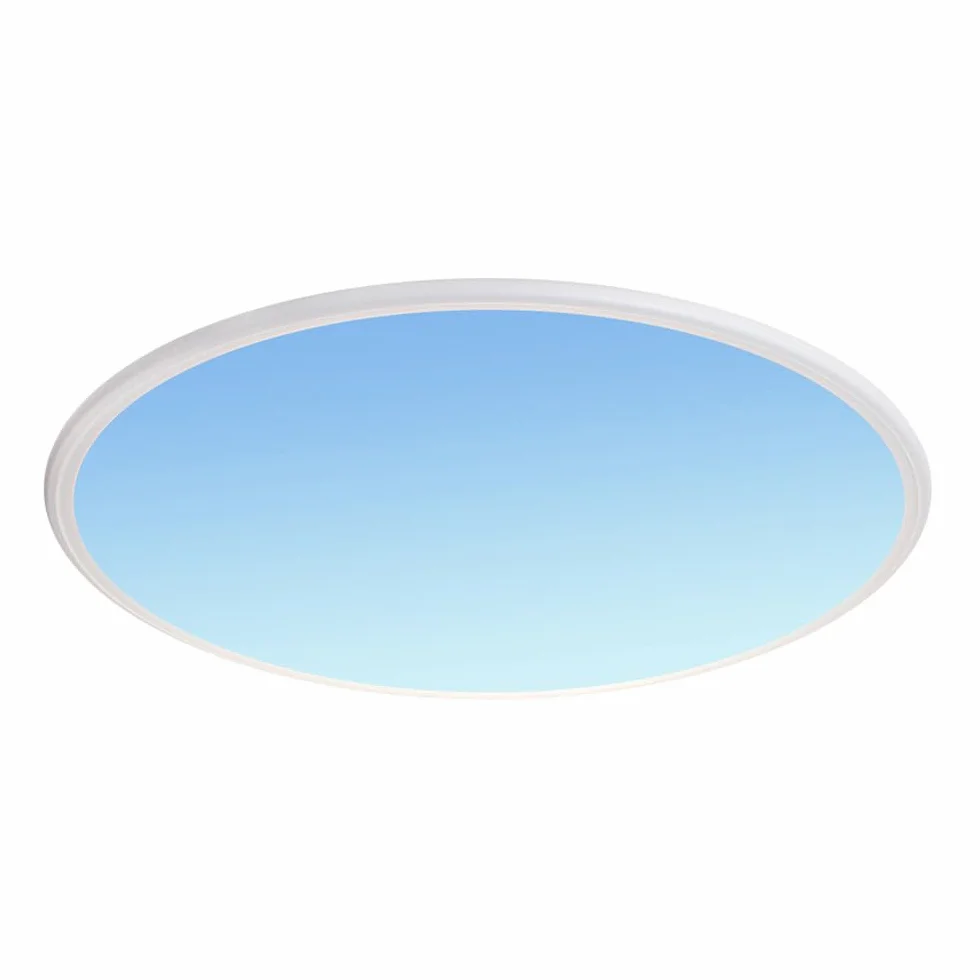 Lampy sufitowe z widocznym montażem Clear Sky, Lampa sufitowa Blue Sky Light, Okrągłe lampy sufitowe LED do montażu podtynkowego, Ściemnialne oświetlenie sufitowe do przedpokoju, salonu, kuchni