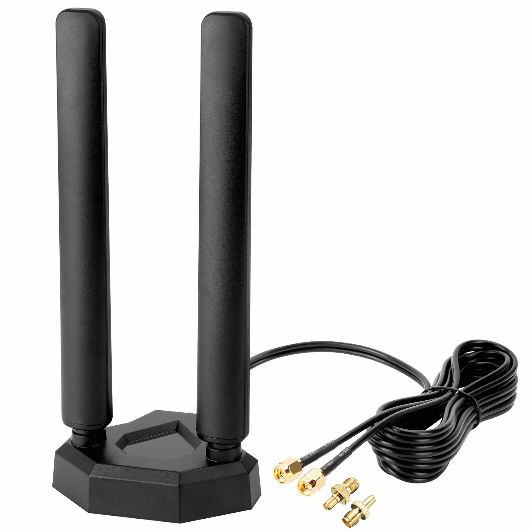 Antena 4G LTE 5G Sub-6 SMA TS9 szerokopasmowa 8dbi 600-3980MHz z podstawą magnetyczną, kabel 2m
