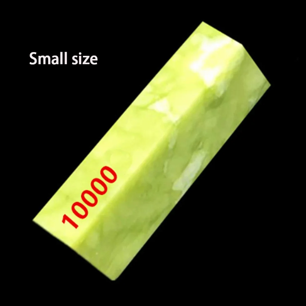 Kamień do ostrzenia noży o ziarnistości 10000, kamień wodny z naturalnego jadeitu, kamień do ostrzenia do ostrzenia i polerowania (50 × 20 × 10 mm)
