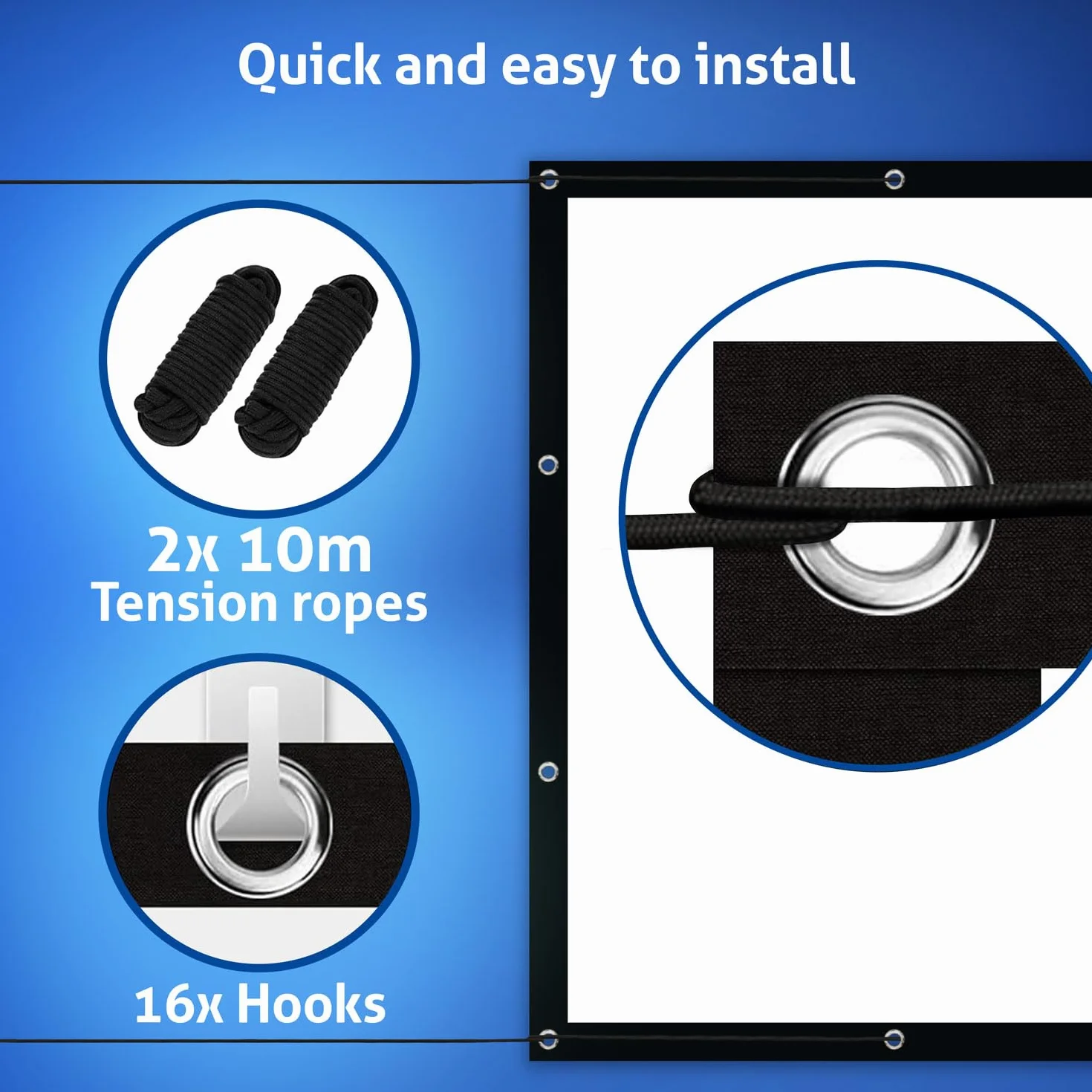 ESMART Ekran projekcyjny FLEX 266 x 149 cm (120") 16:9 Kino domowe LCD LED