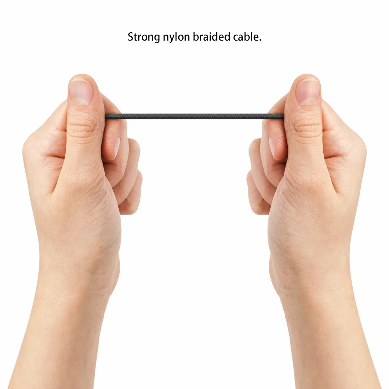 deleyCON 1m Kabel USB-C do Ładowania i Transmisji Danych Nylon USB C do USB A Czarny
