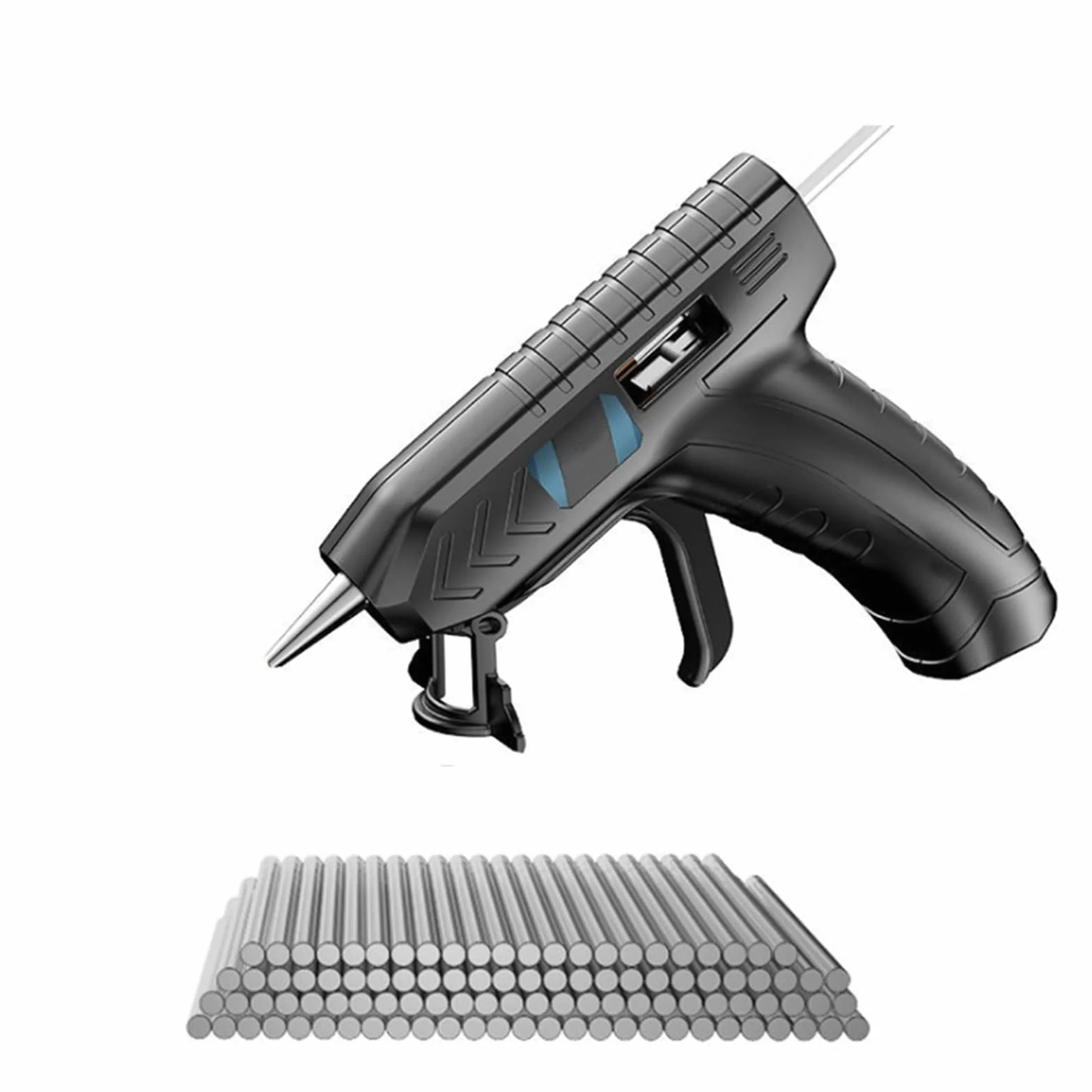 Pistolet Do Kleju Na GorąCo Przenośny Elektryczny Pistolet Do Klejenia Na Gorąco Z Klejem W Sztyfcie USB Akumulator Gospodarstwa Domowego Bezprzewodowy DIY Pistolet Do Klejenia Na Gorąco Spray Narzędz